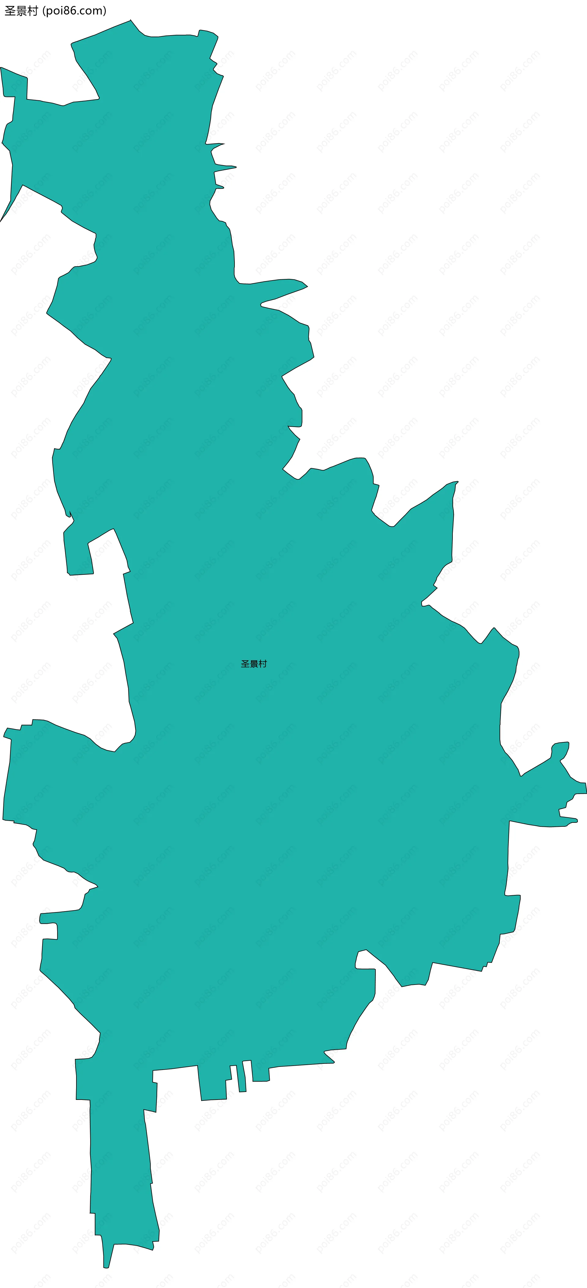 圣景村边界地图