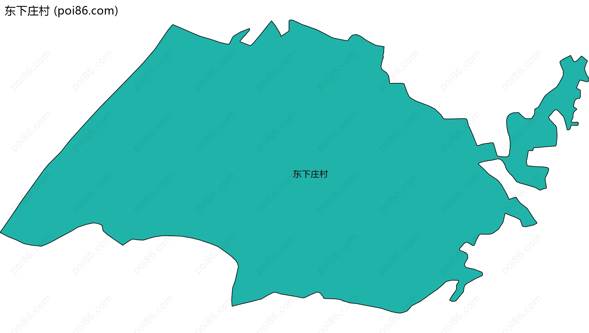 东下庄村边界地图
