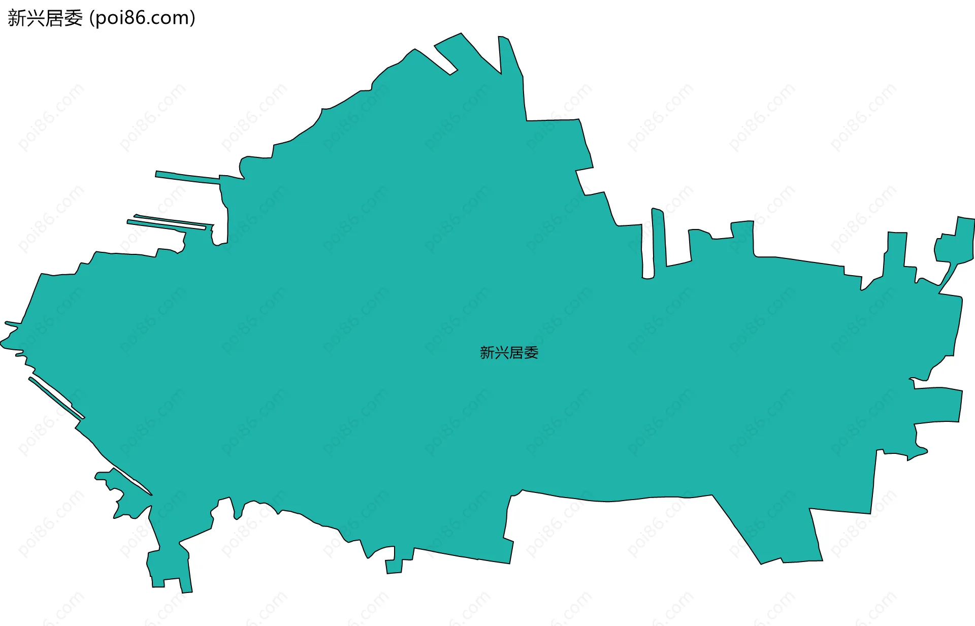 新兴居委边界地图