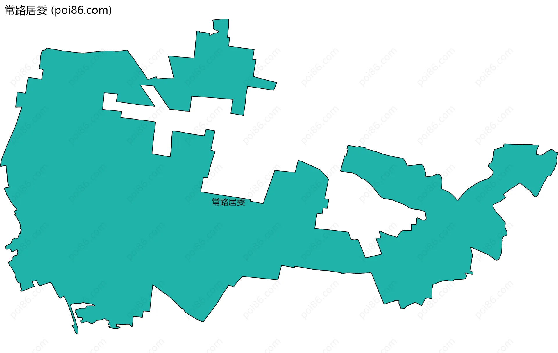常路居委边界地图