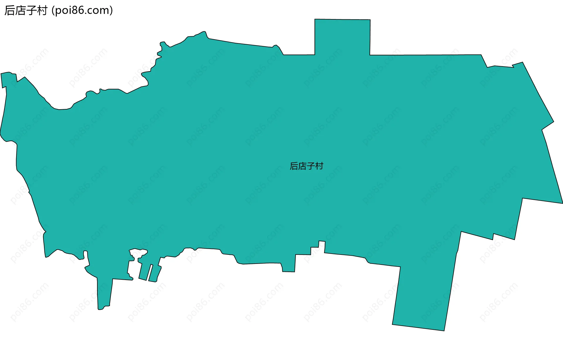 后店子村边界地图