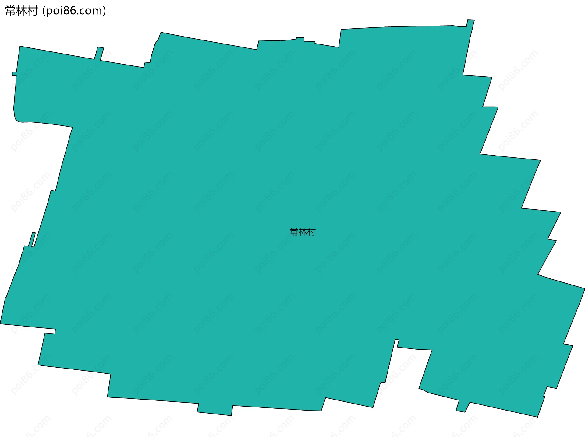 常林村边界地图