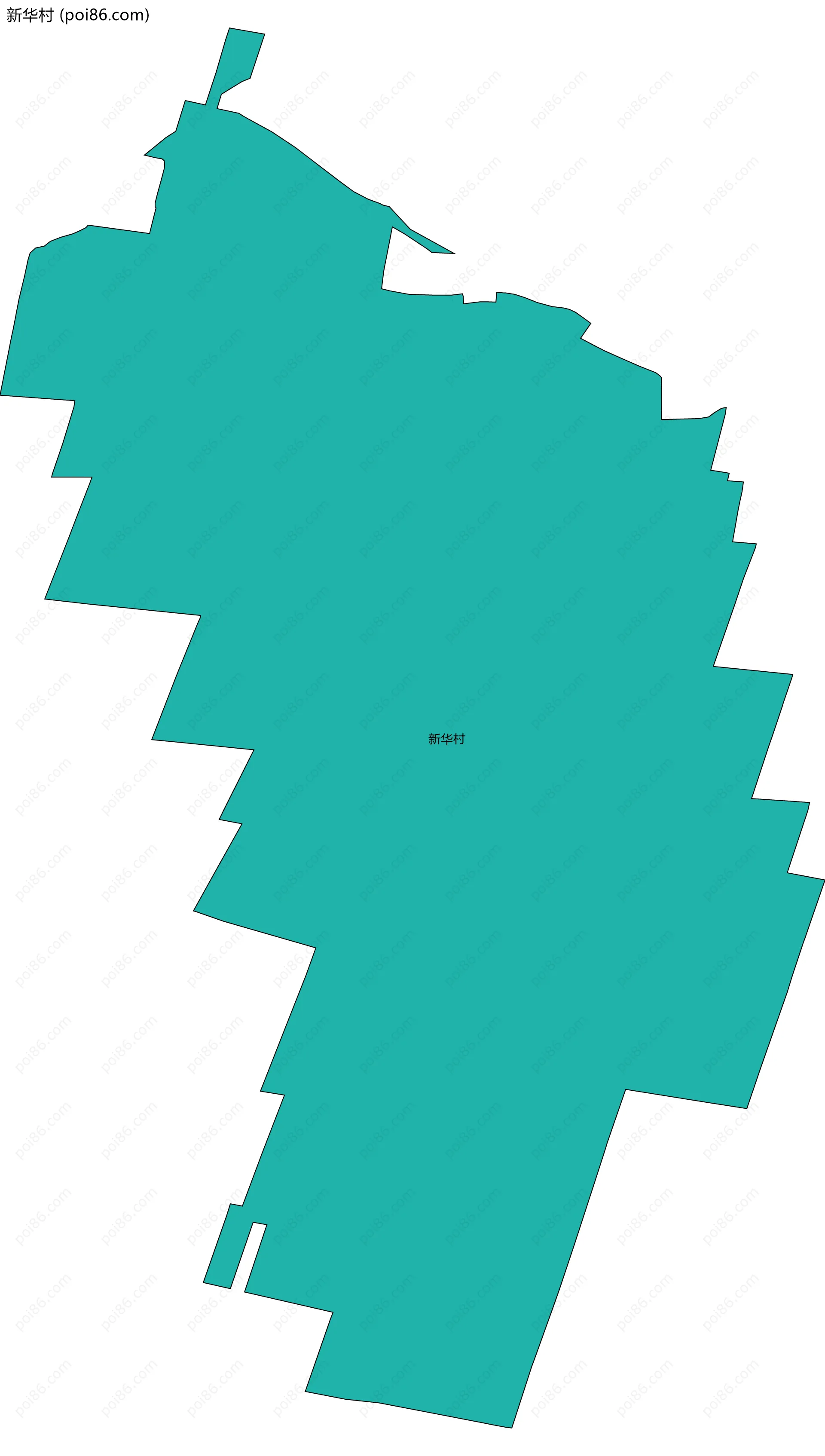 新华村边界地图