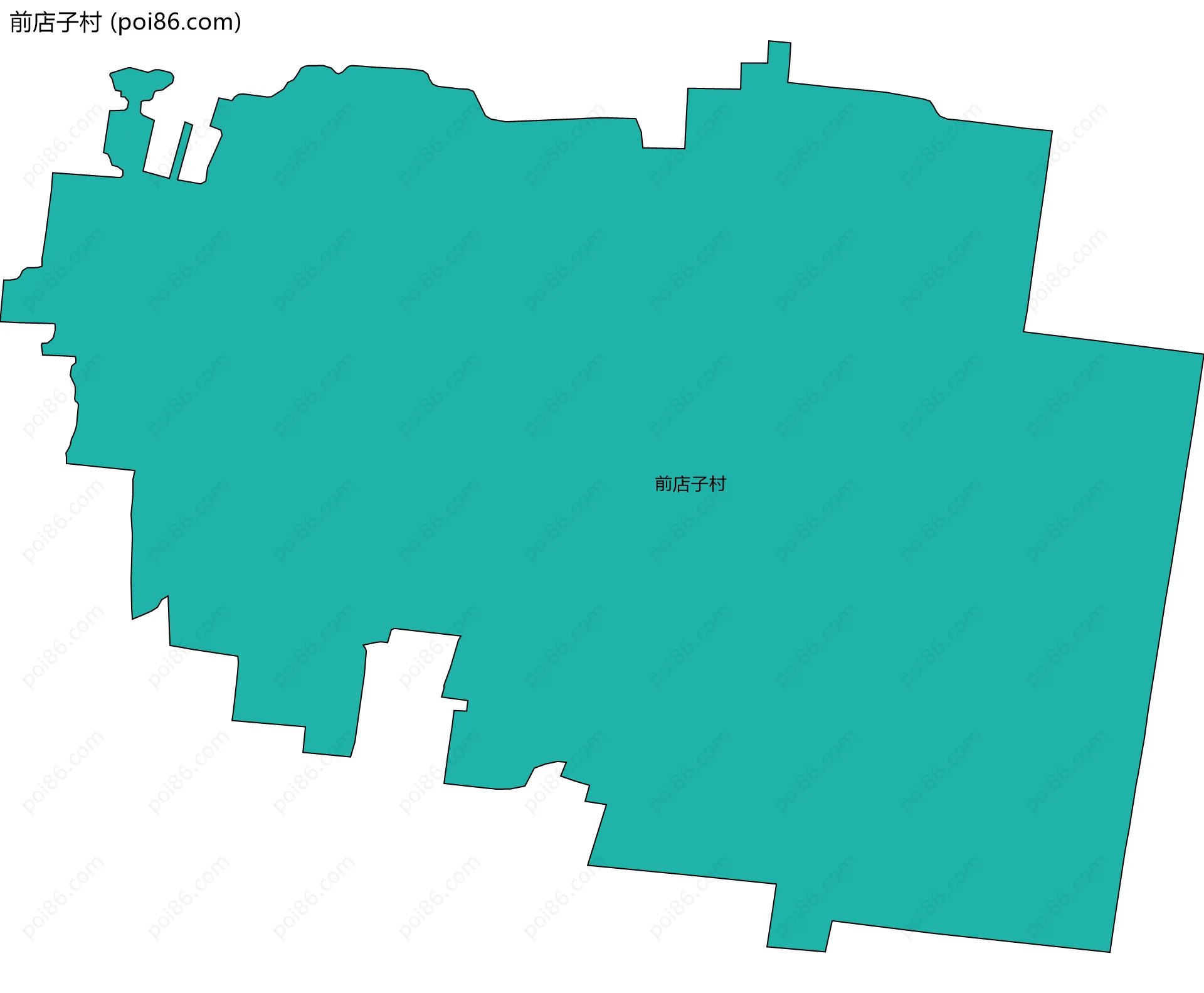 前店子村边界地图
