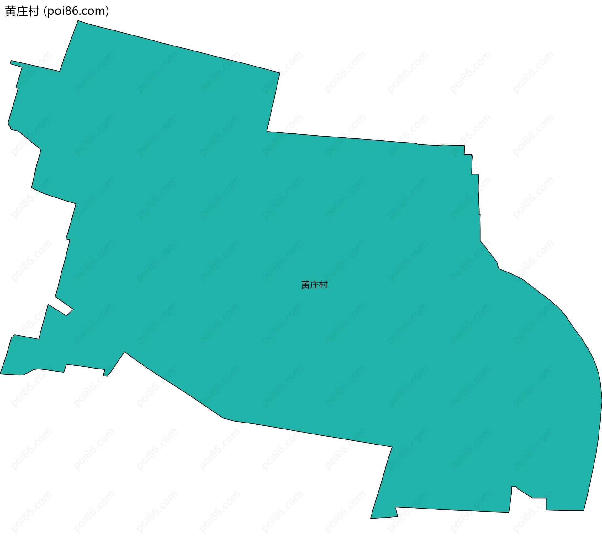 黄庄村边界地图
