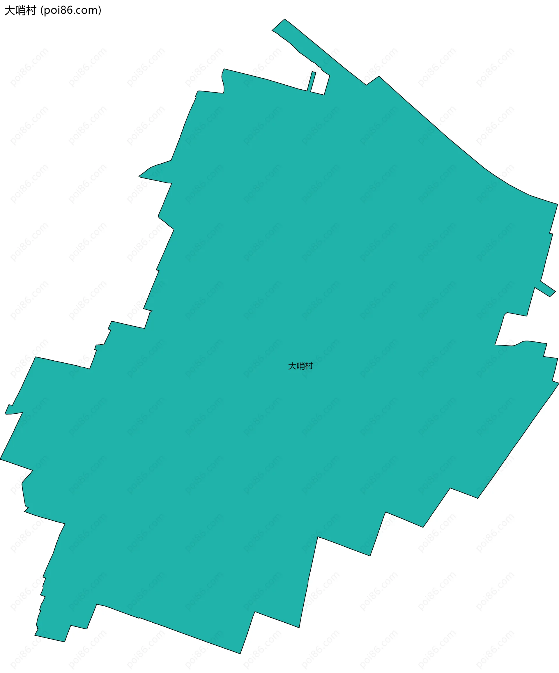 大哨村边界地图