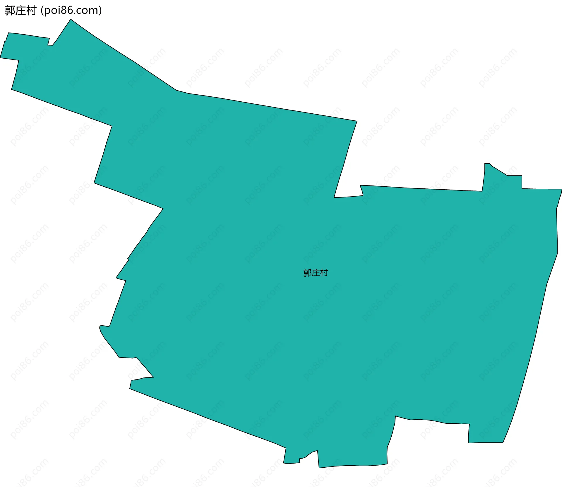 郭庄村边界地图