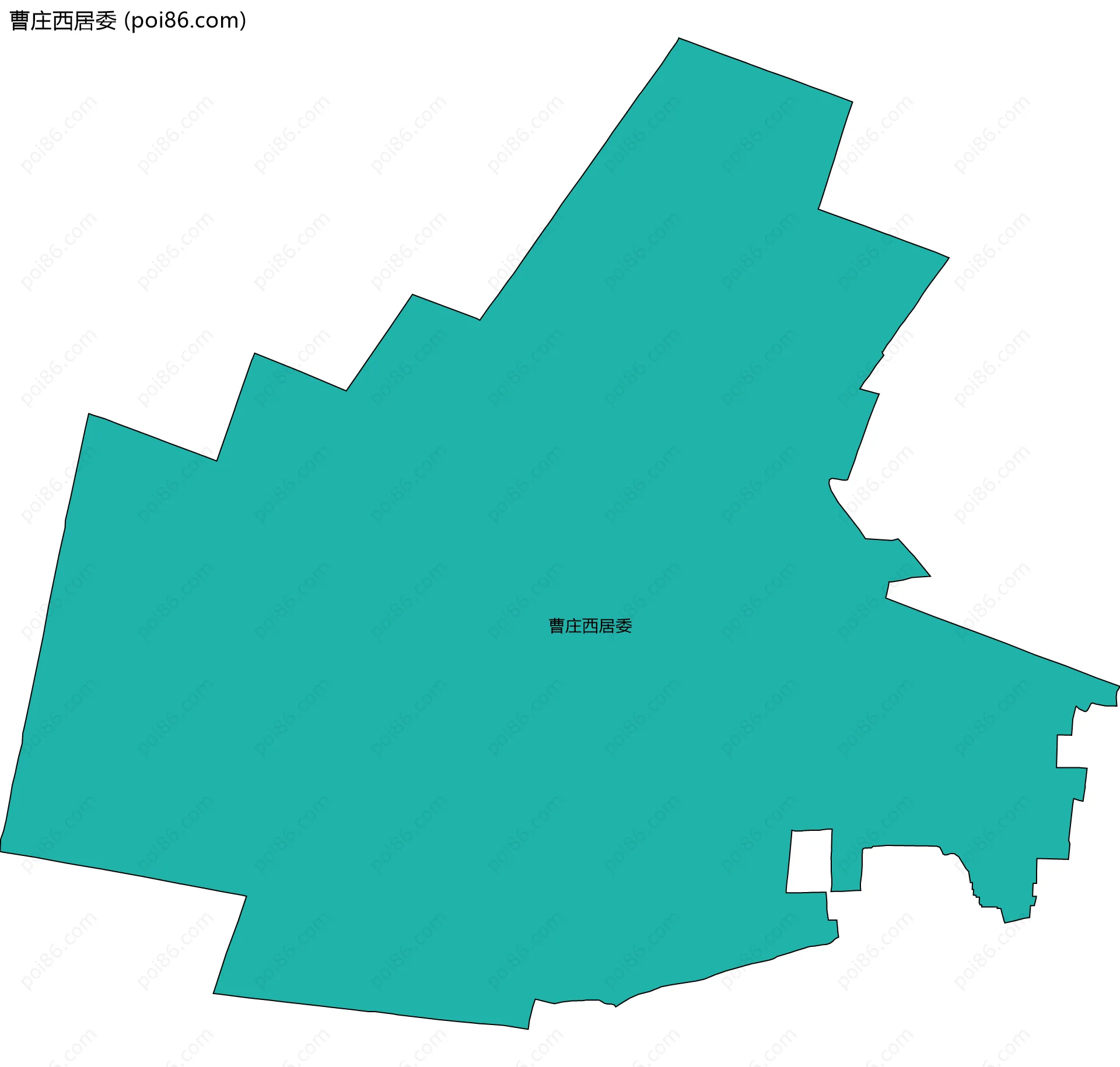 曹庄西居委边界地图