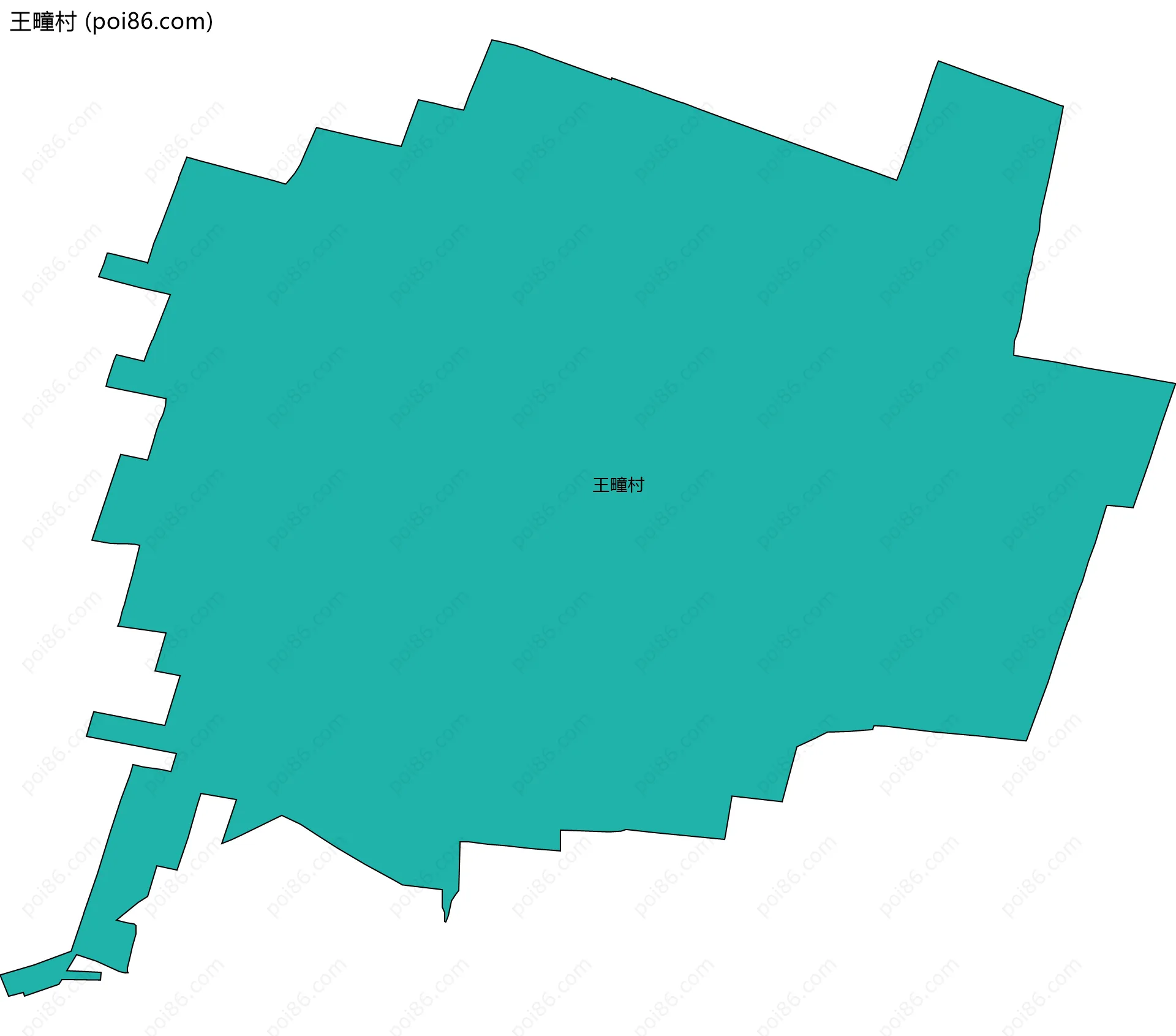 王疃村边界地图