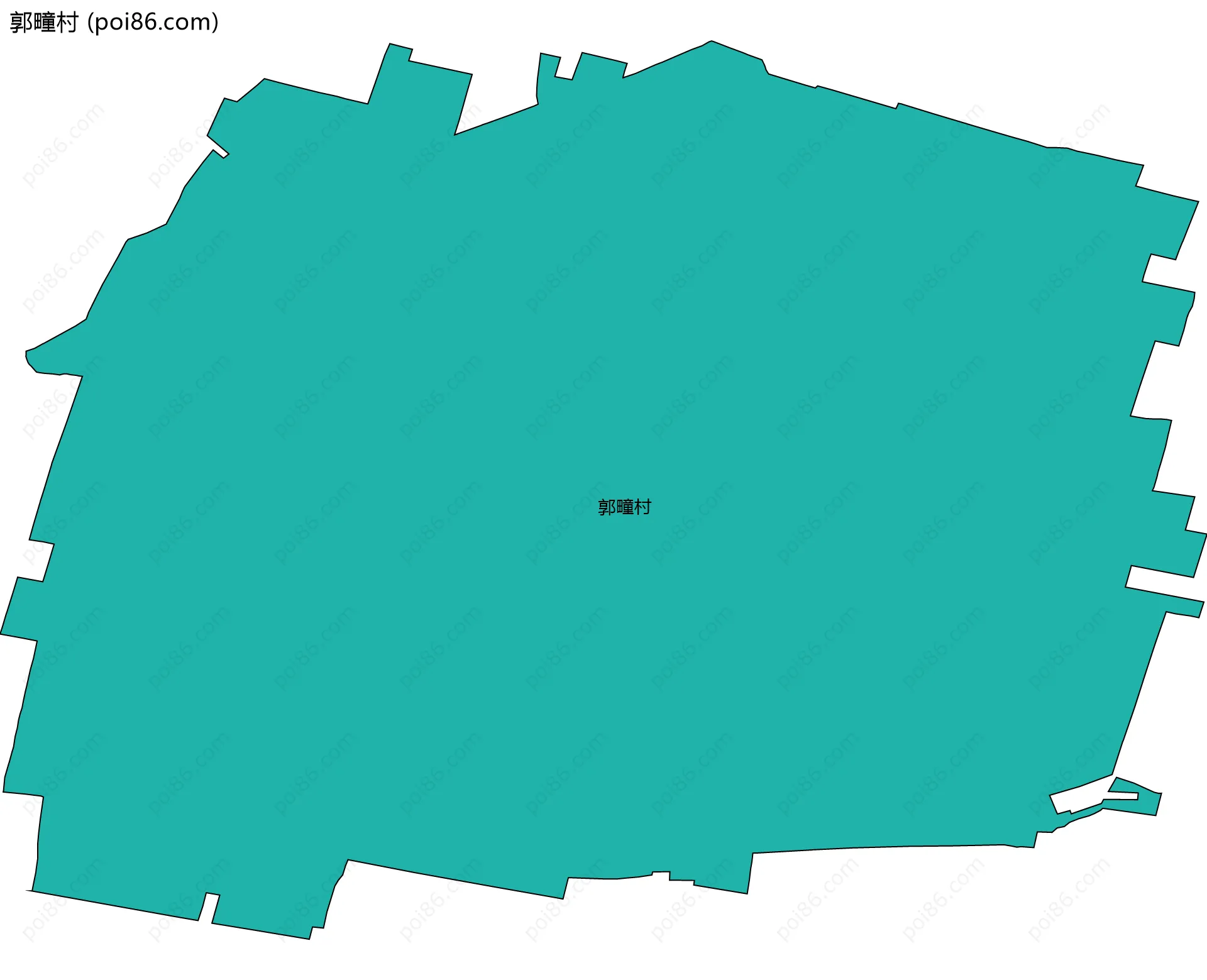 郭疃村边界地图