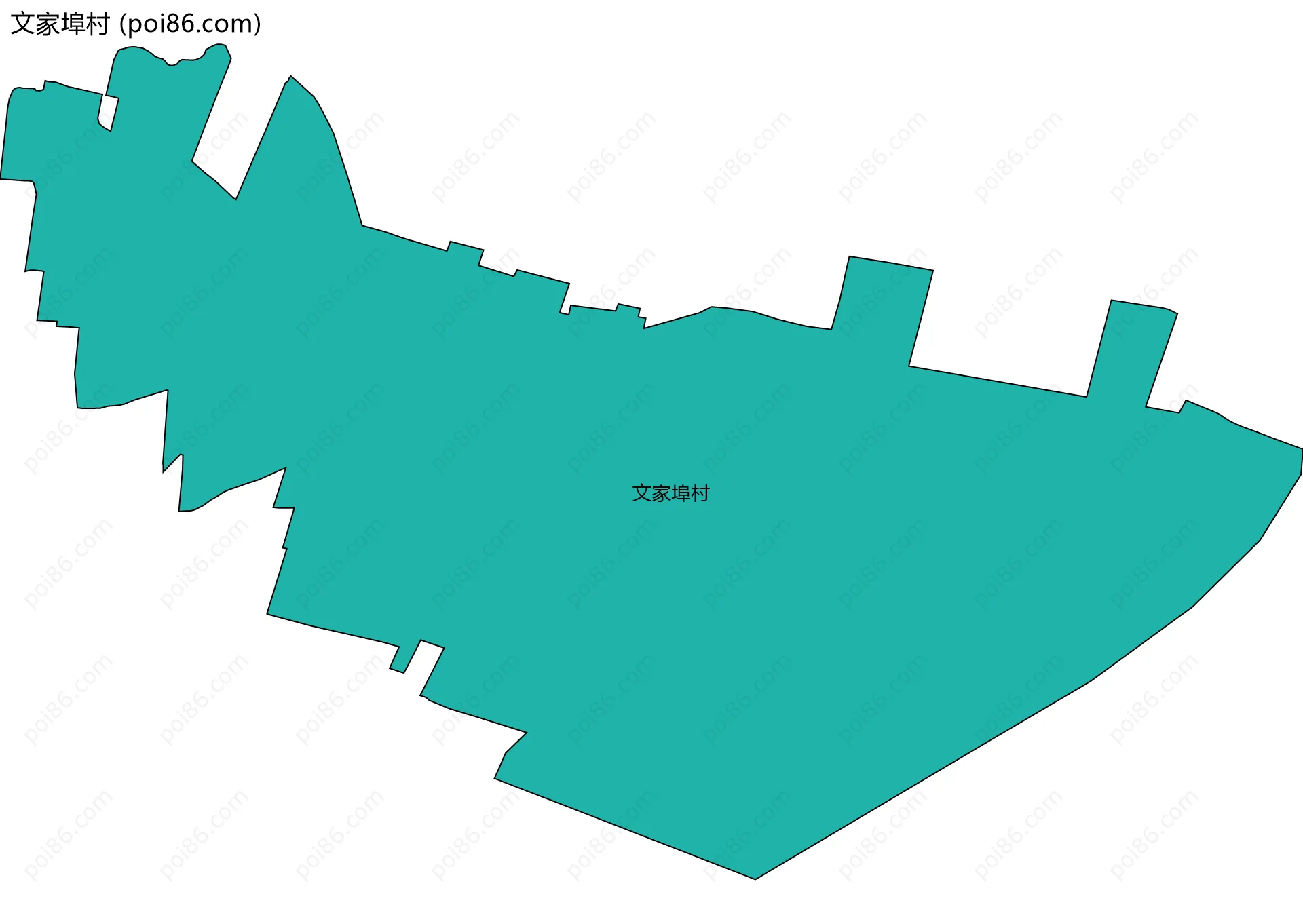 文家埠村边界地图