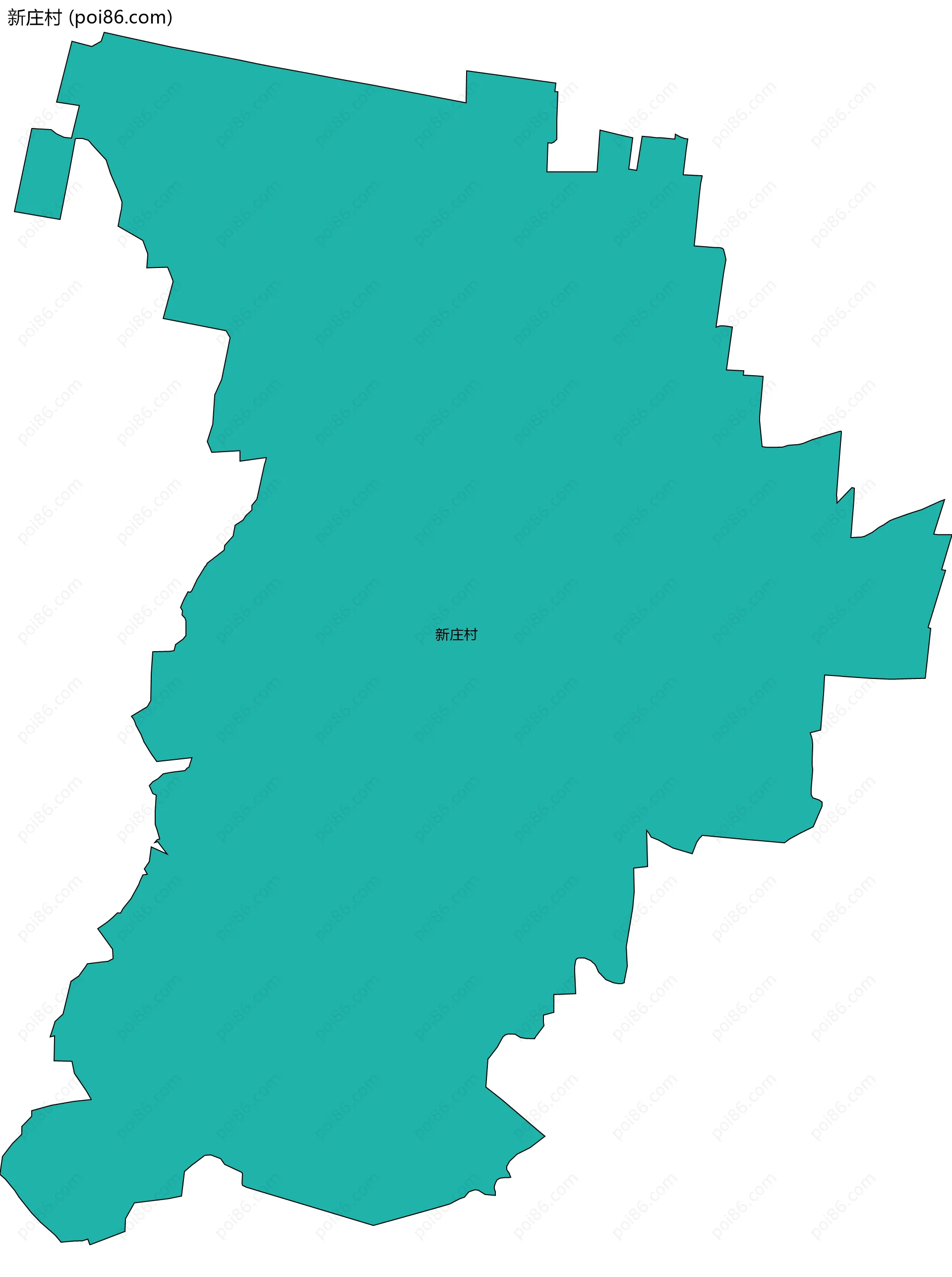 新庄村边界地图