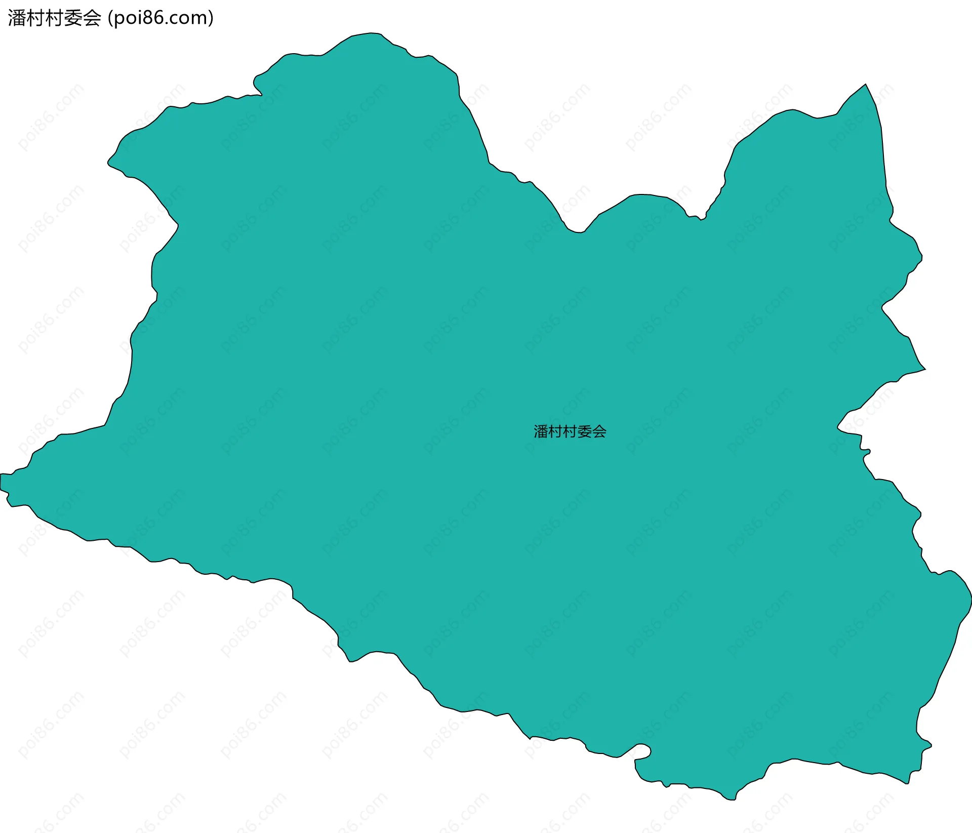 潘村村委会边界地图