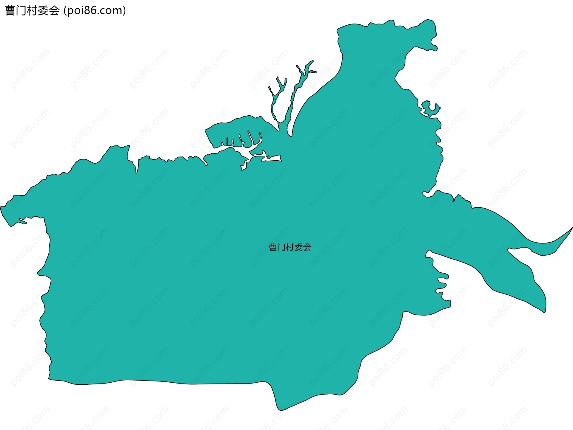曹门村委会边界地图