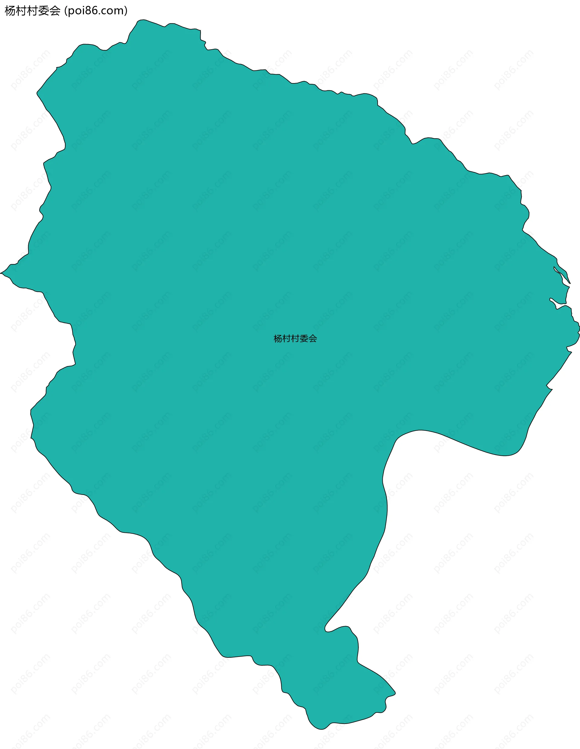 杨村村委会边界地图