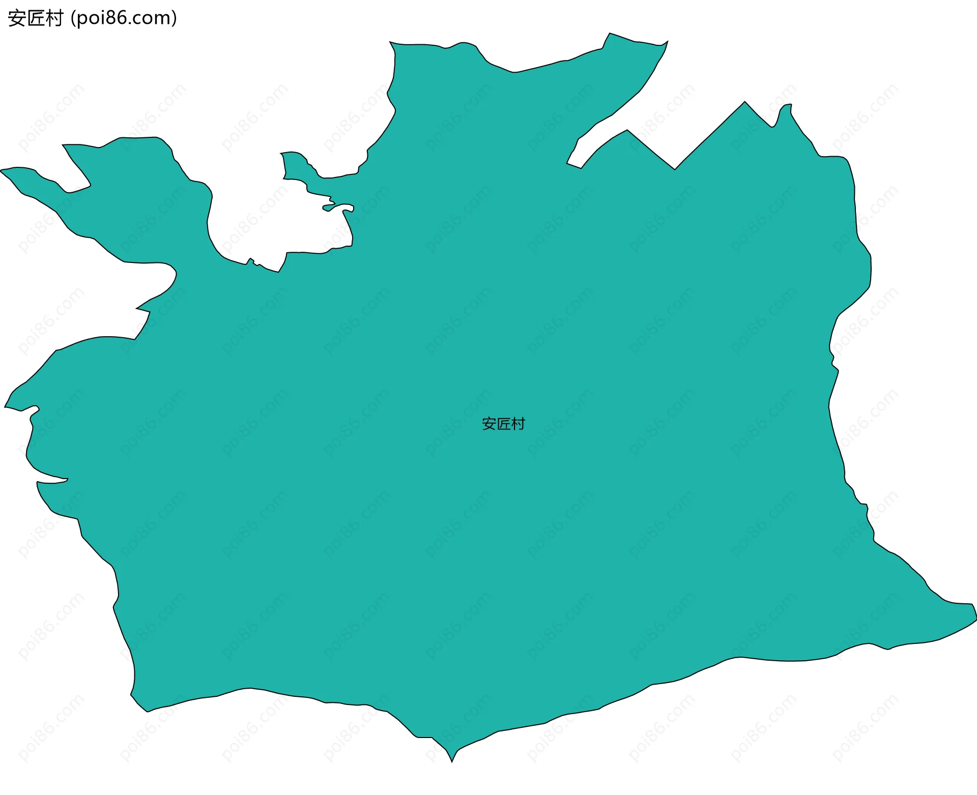 安匠村边界地图