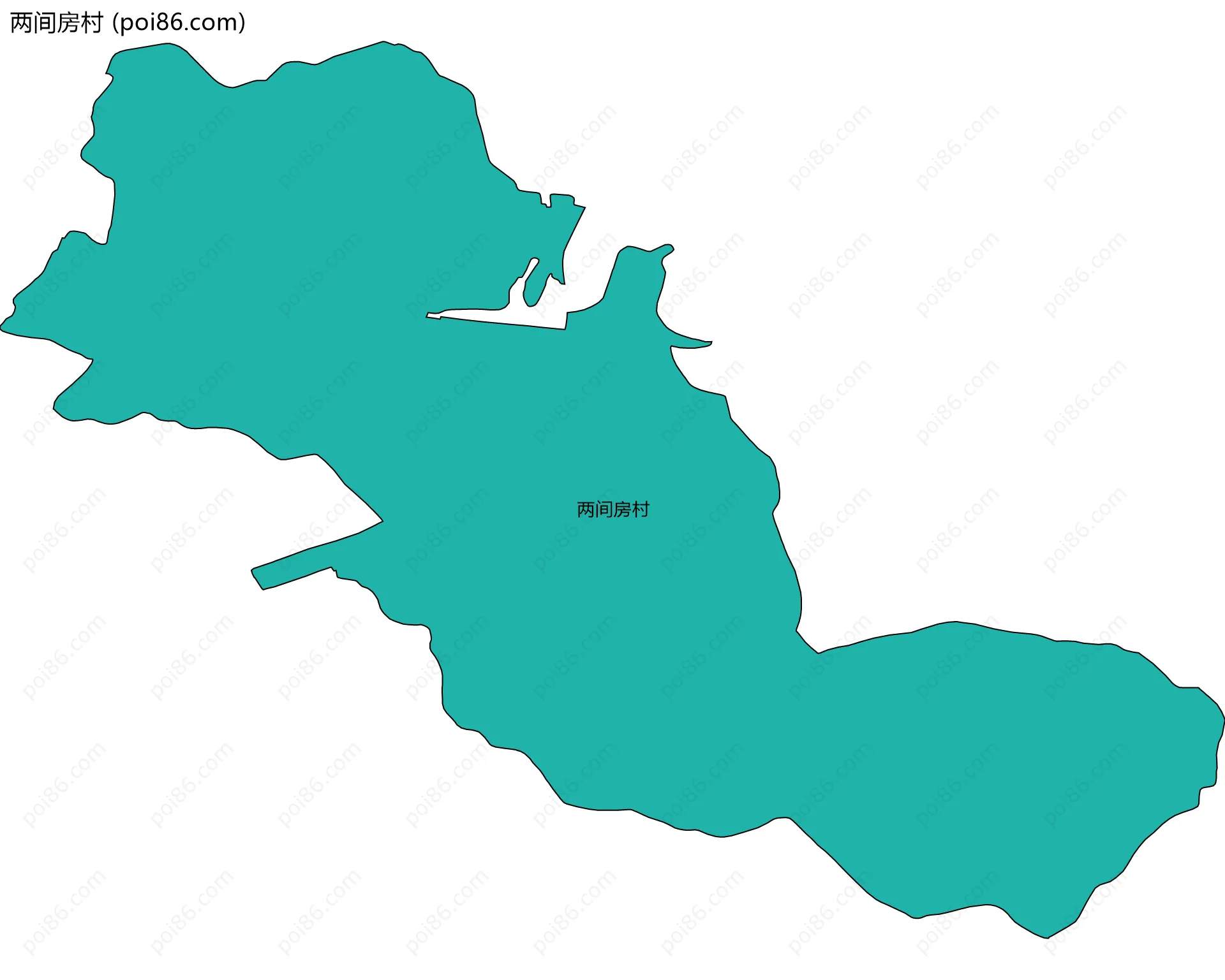 两间房村边界地图