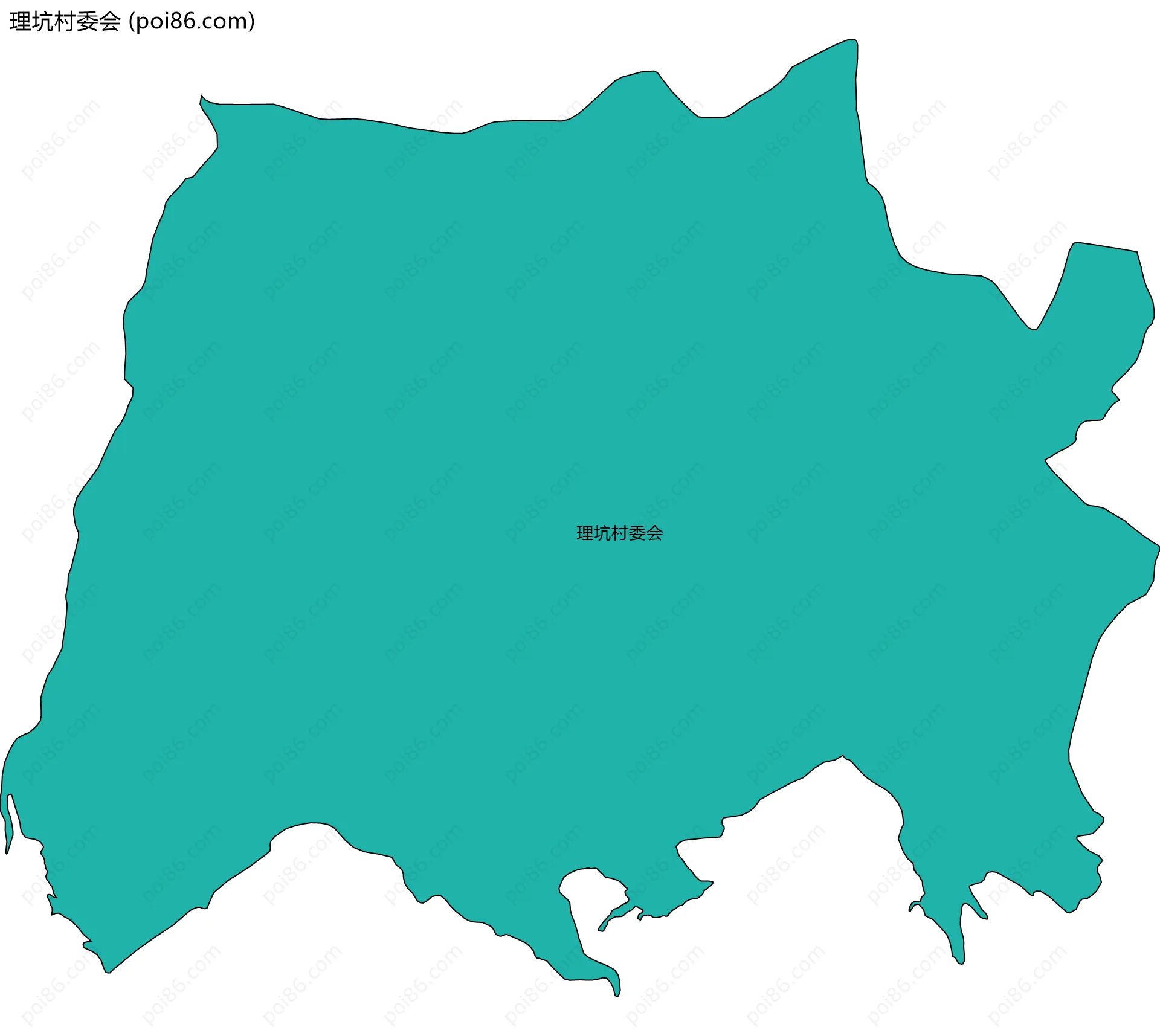 理坑村委会边界地图