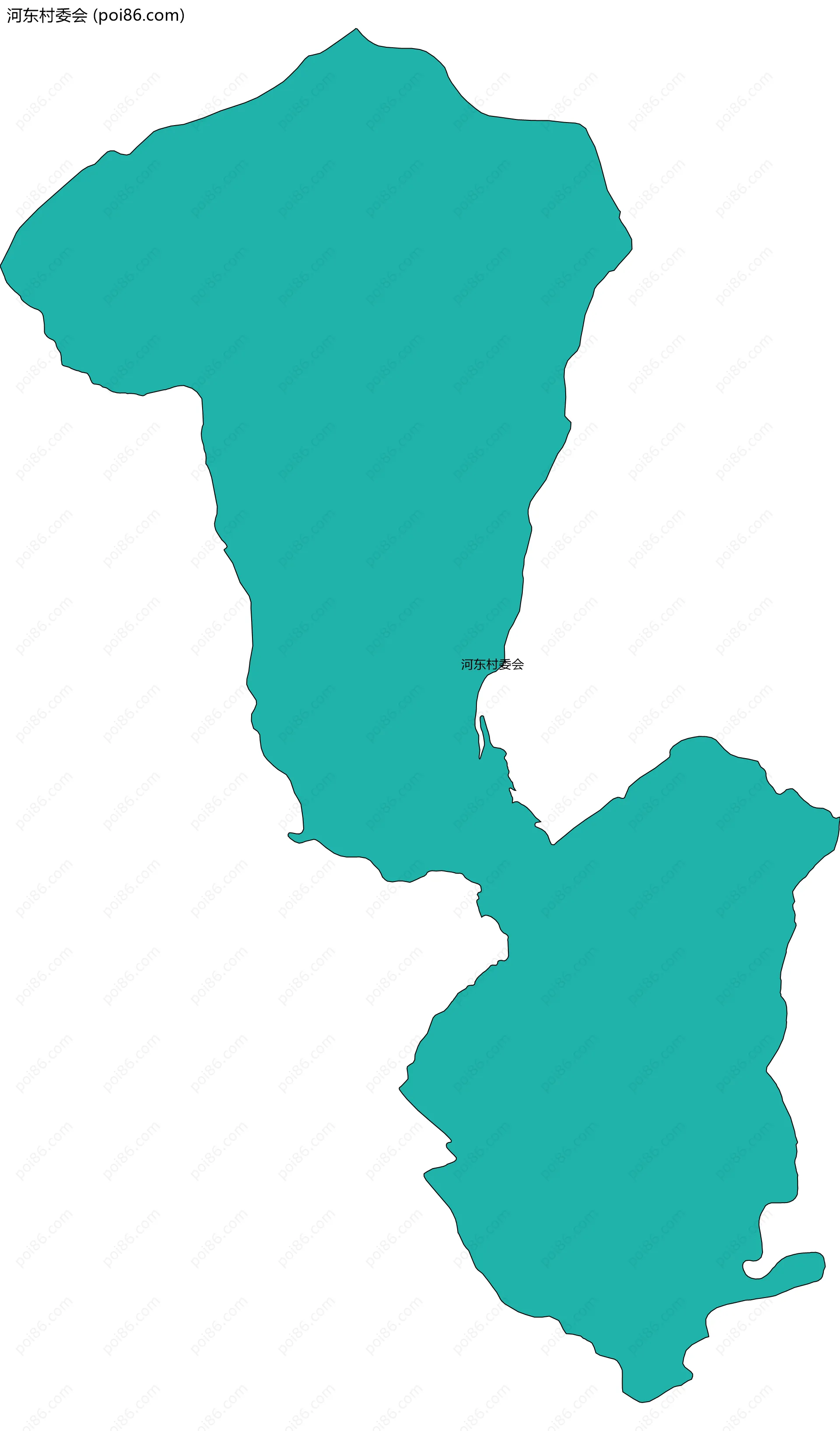 河东村委会边界地图