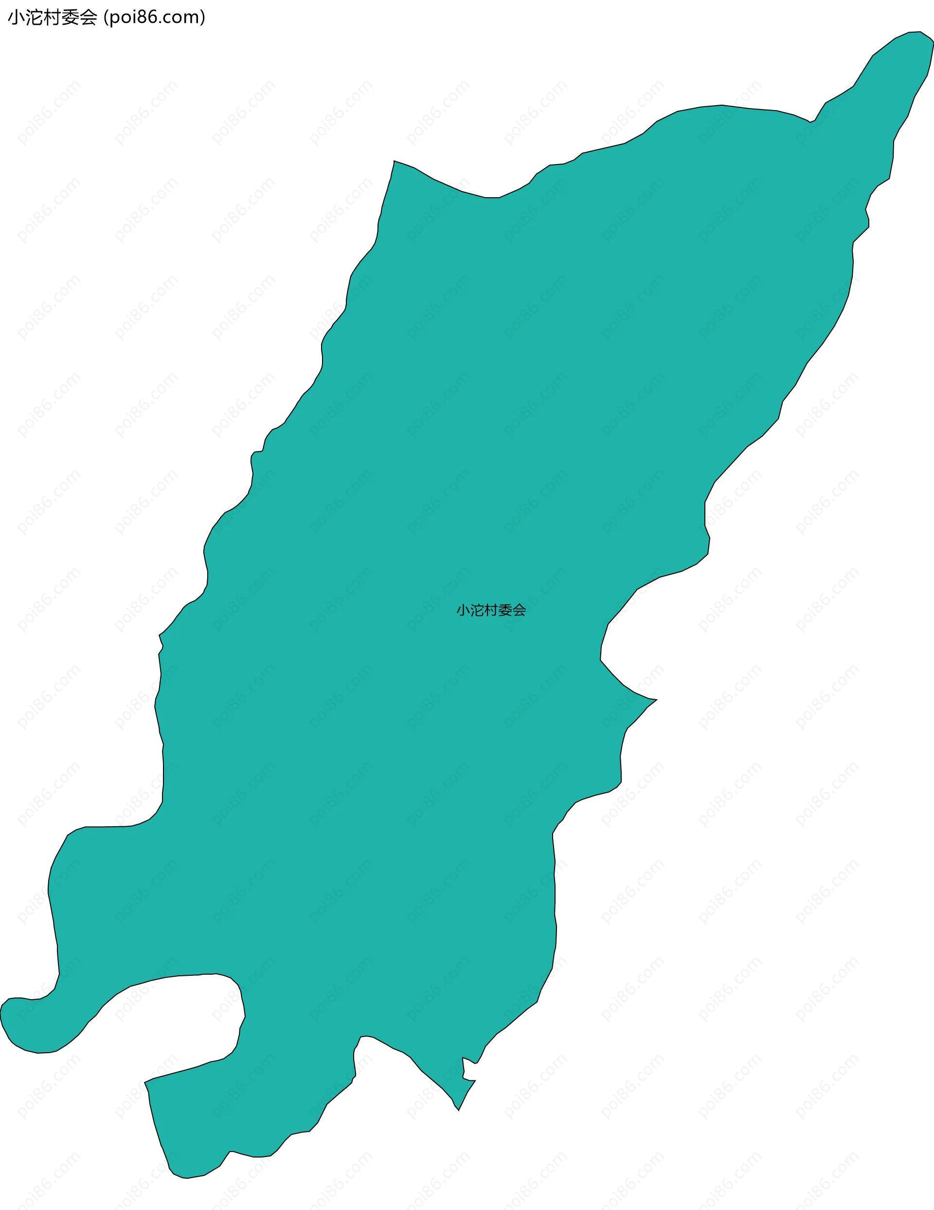 小沱村委会边界地图