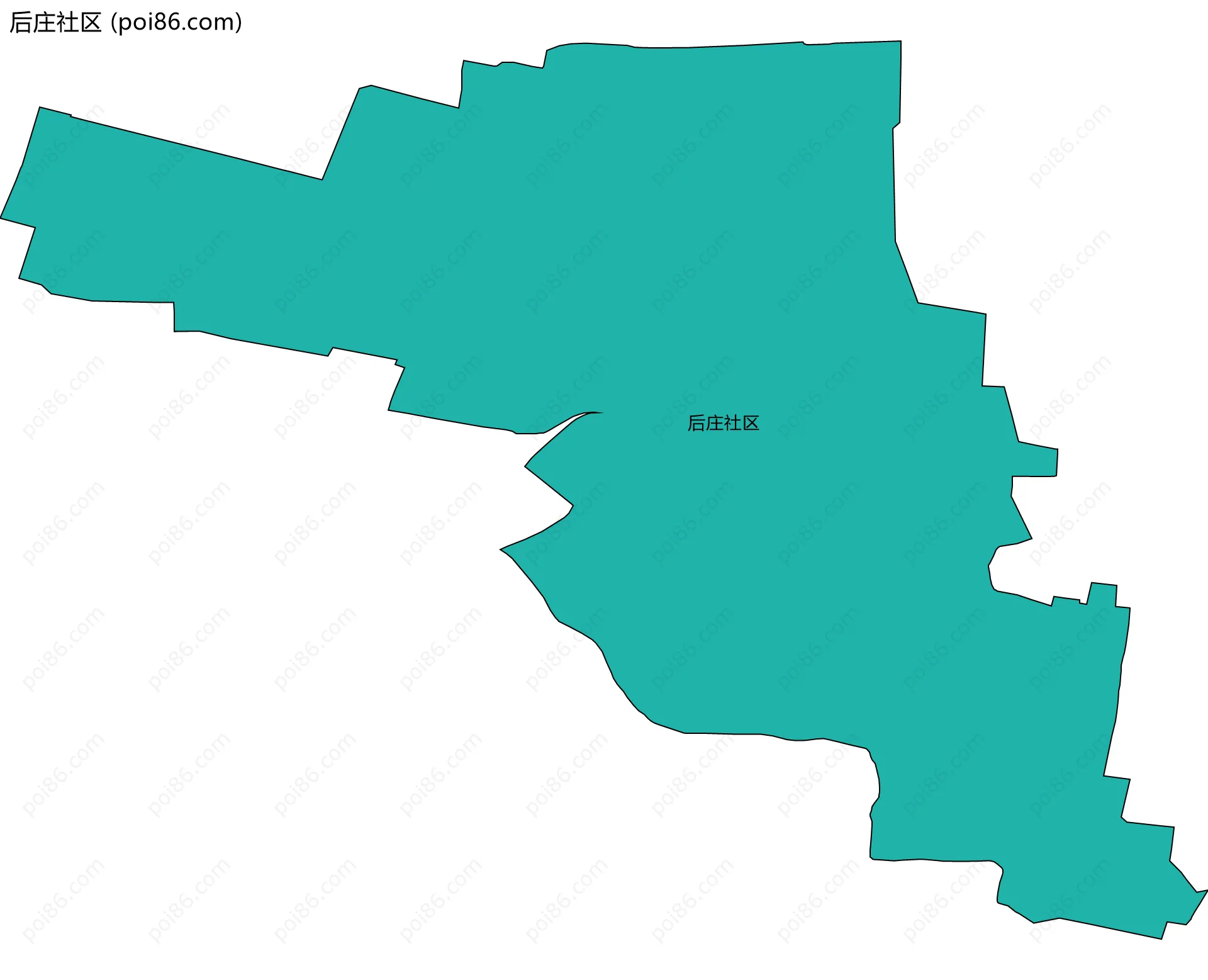 后庄社区边界地图