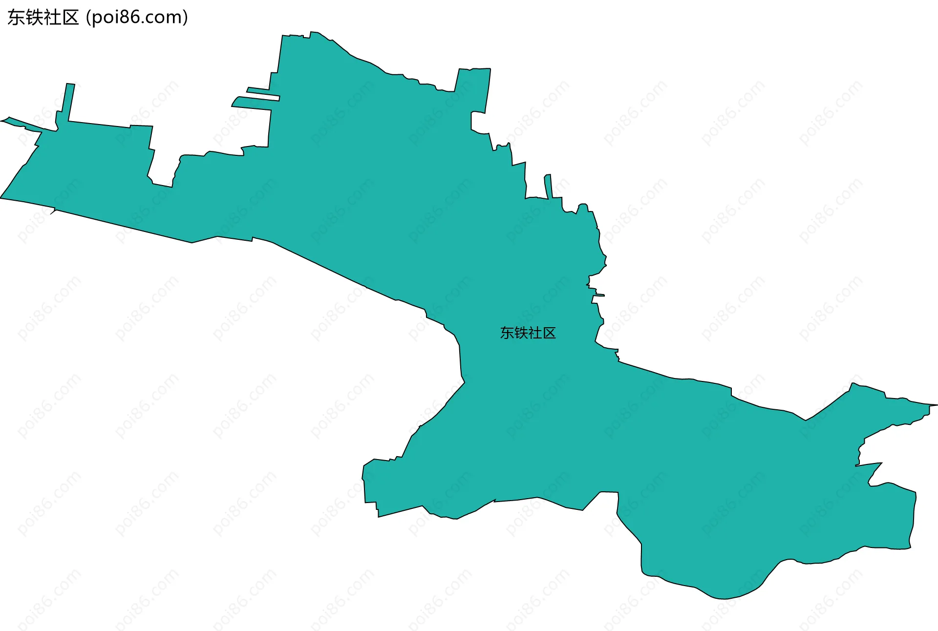 东铁社区边界地图