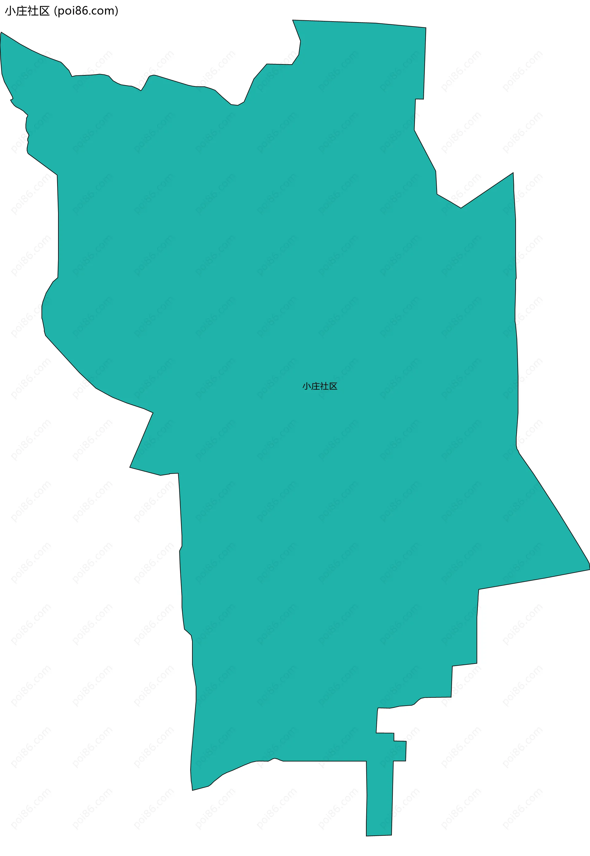 小庄社区边界地图
