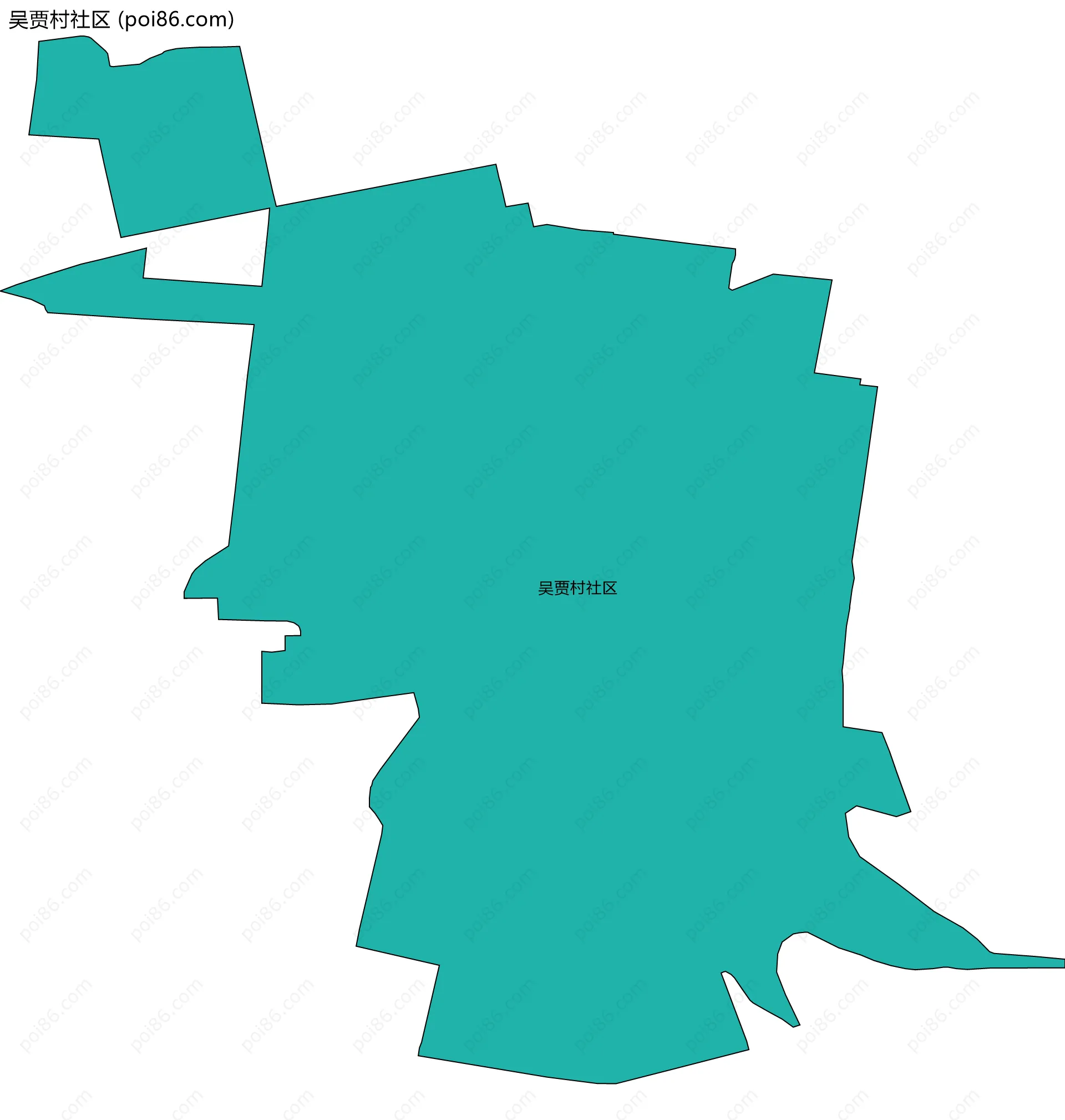吴贾村社区边界地图