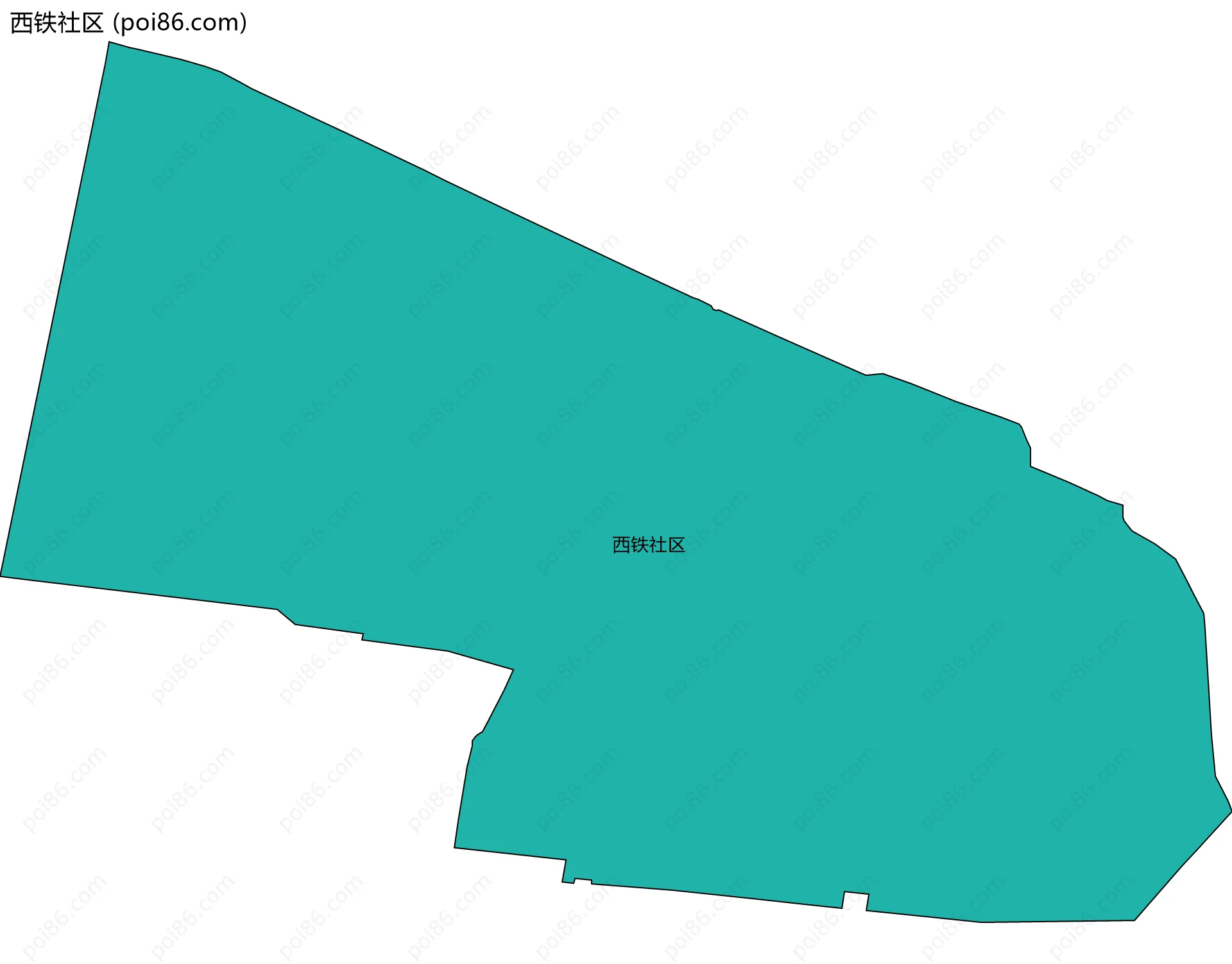 西铁社区边界地图