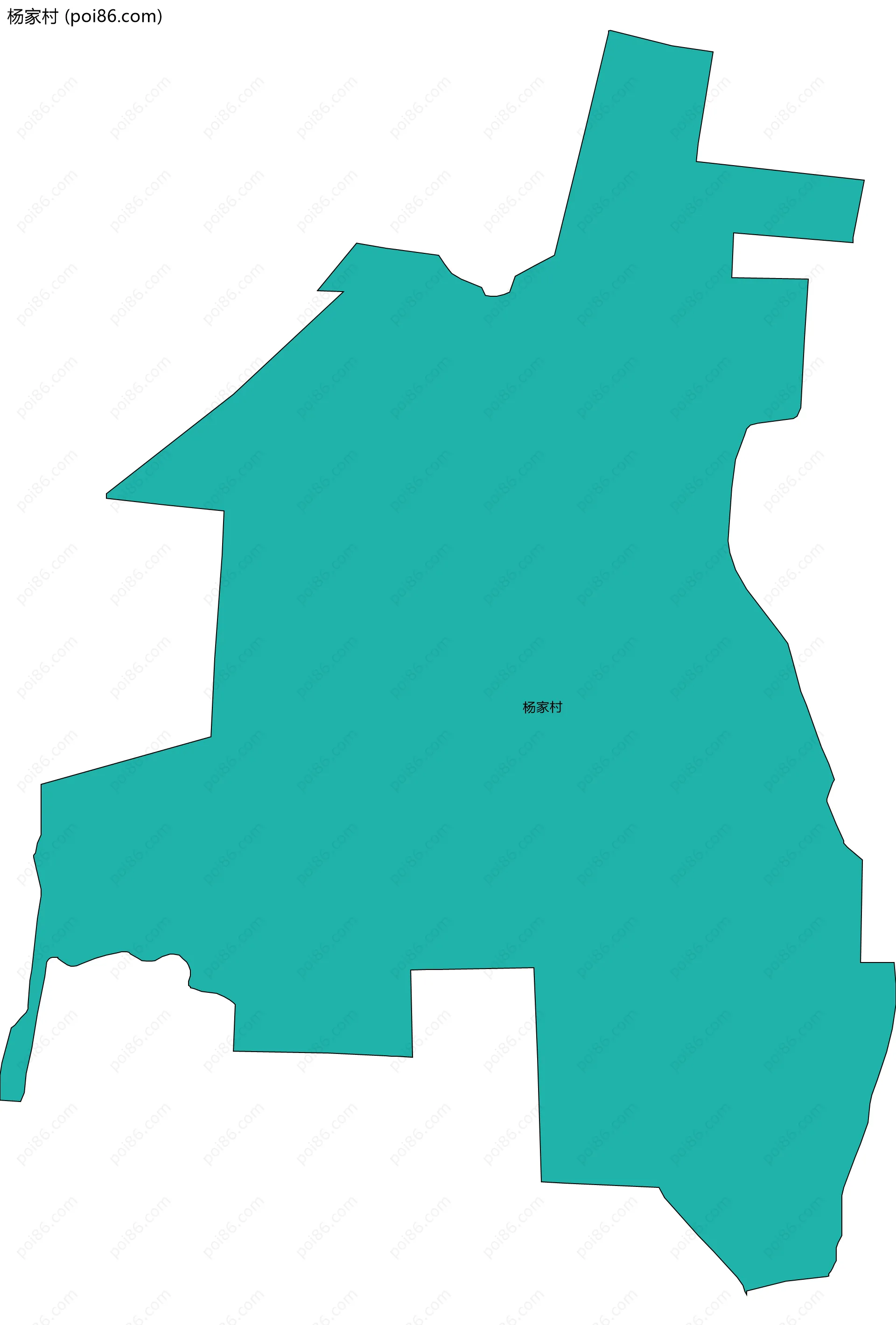 杨家村边界地图
