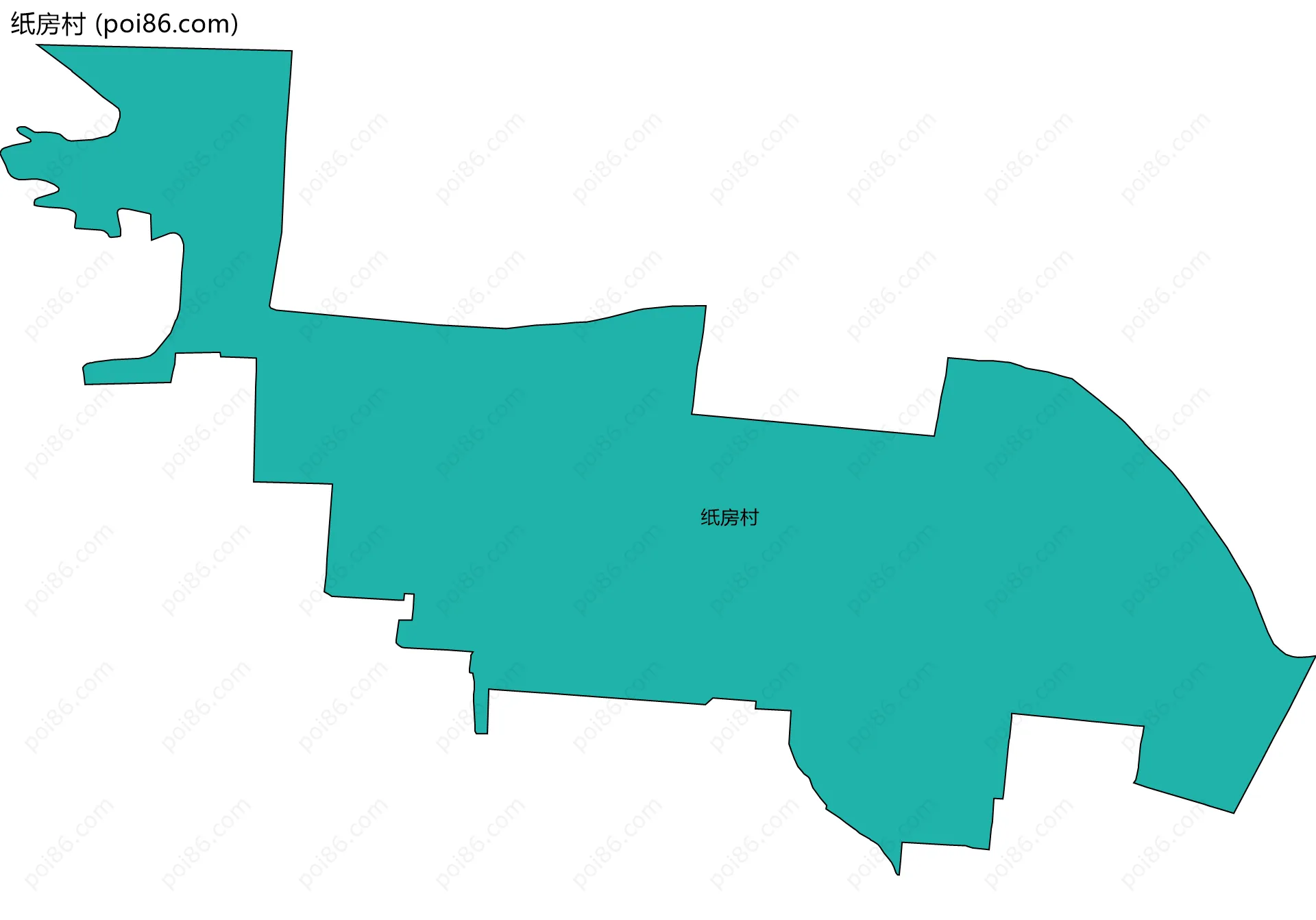 纸房村边界地图