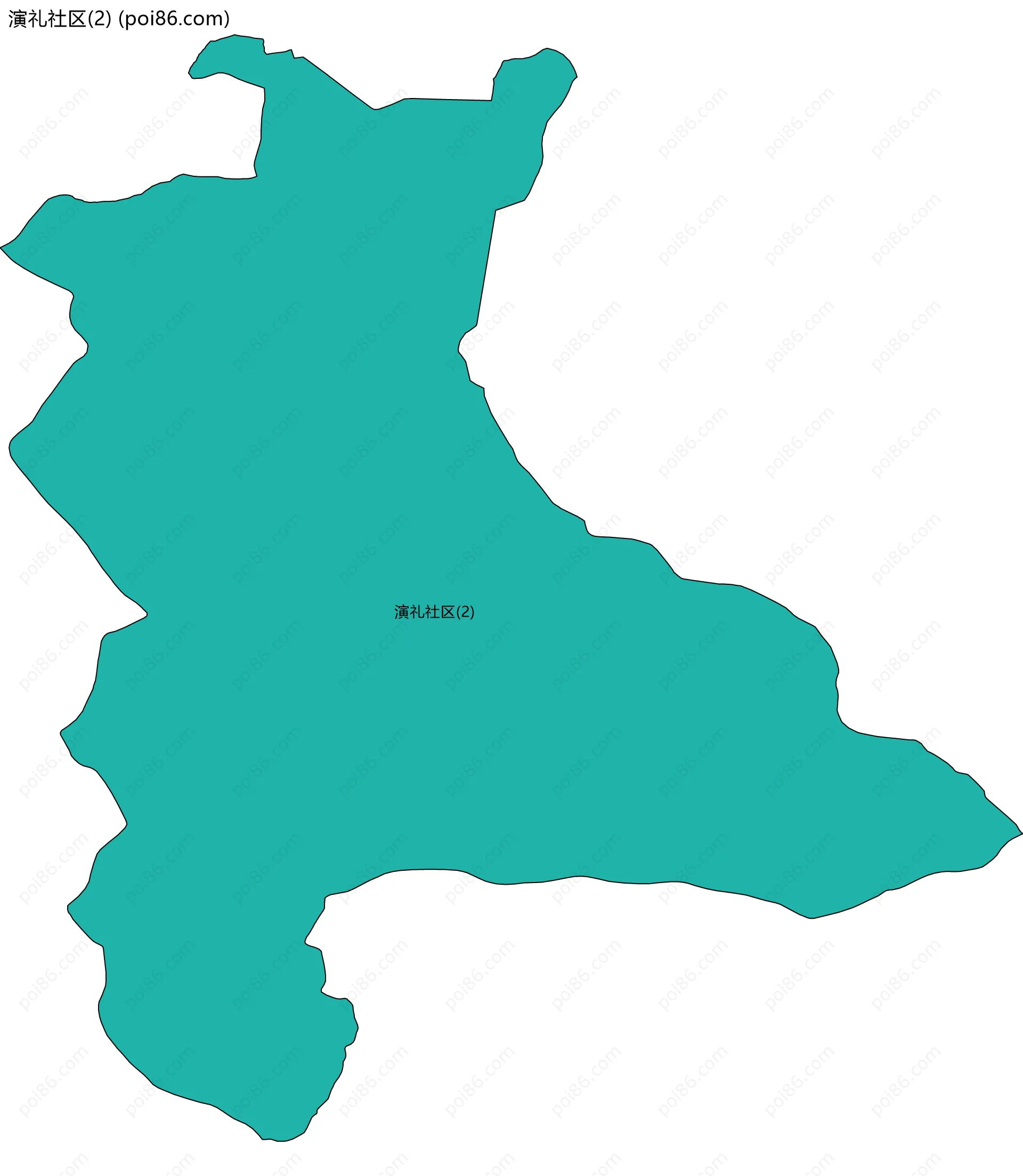 演礼社区(2)边界地图