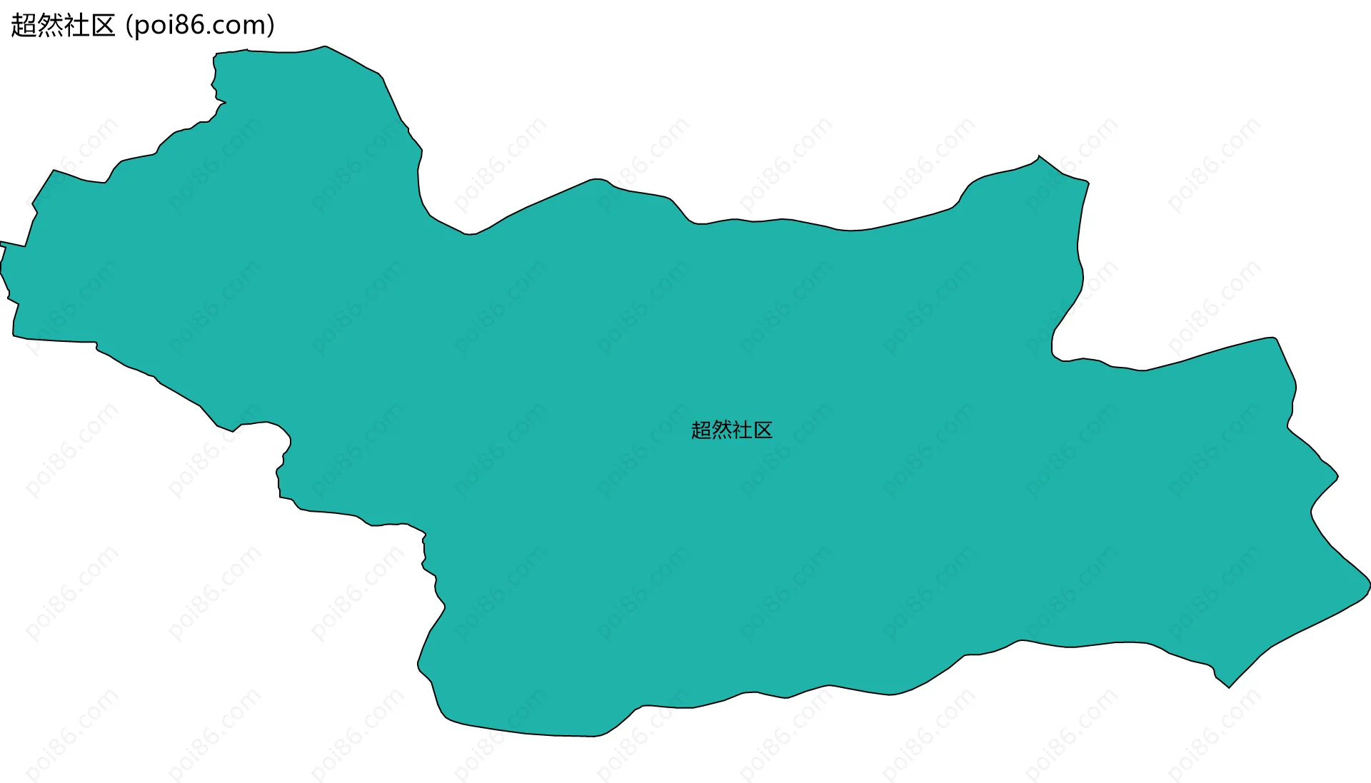 超然社区边界地图