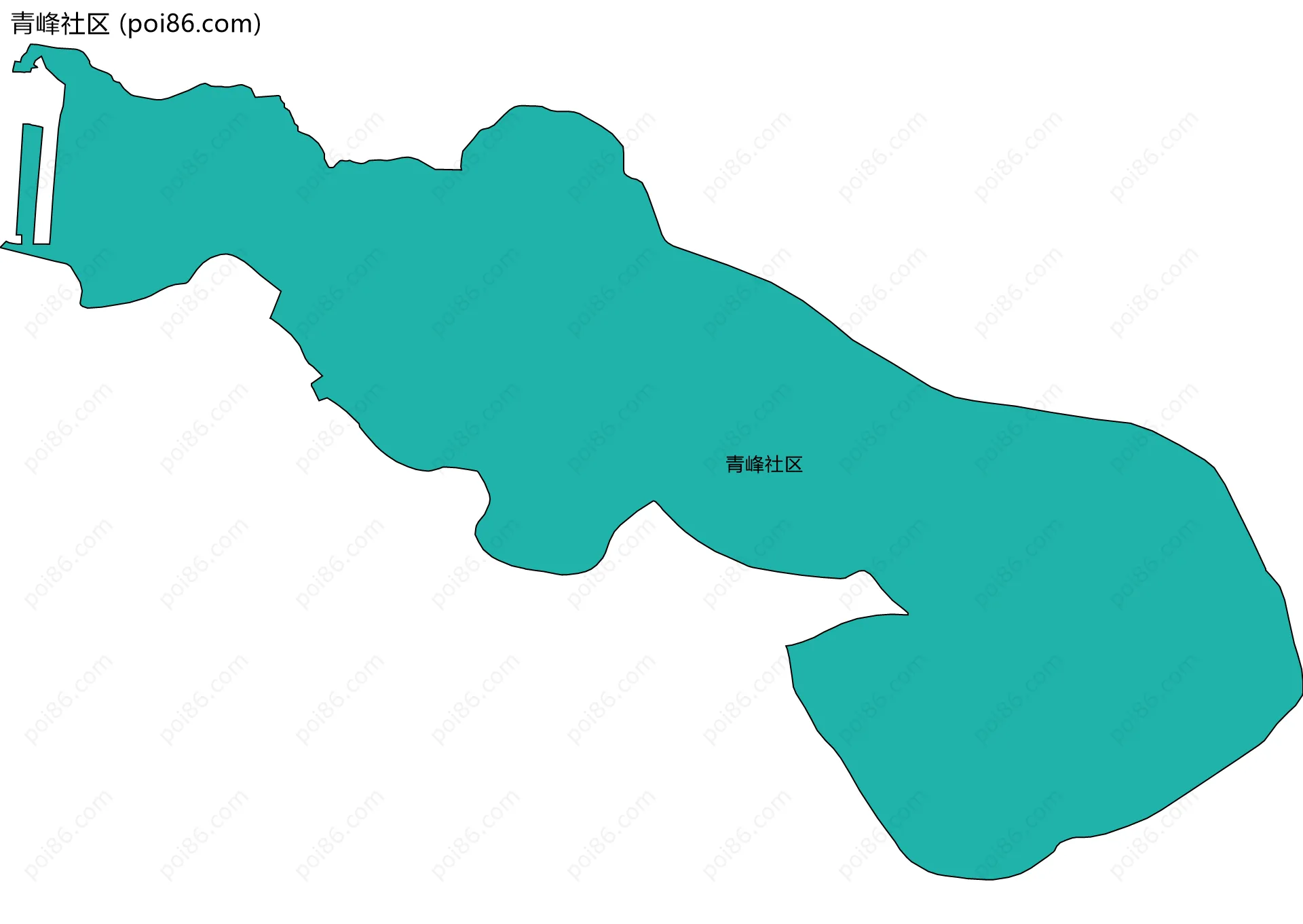 青峰社区边界地图