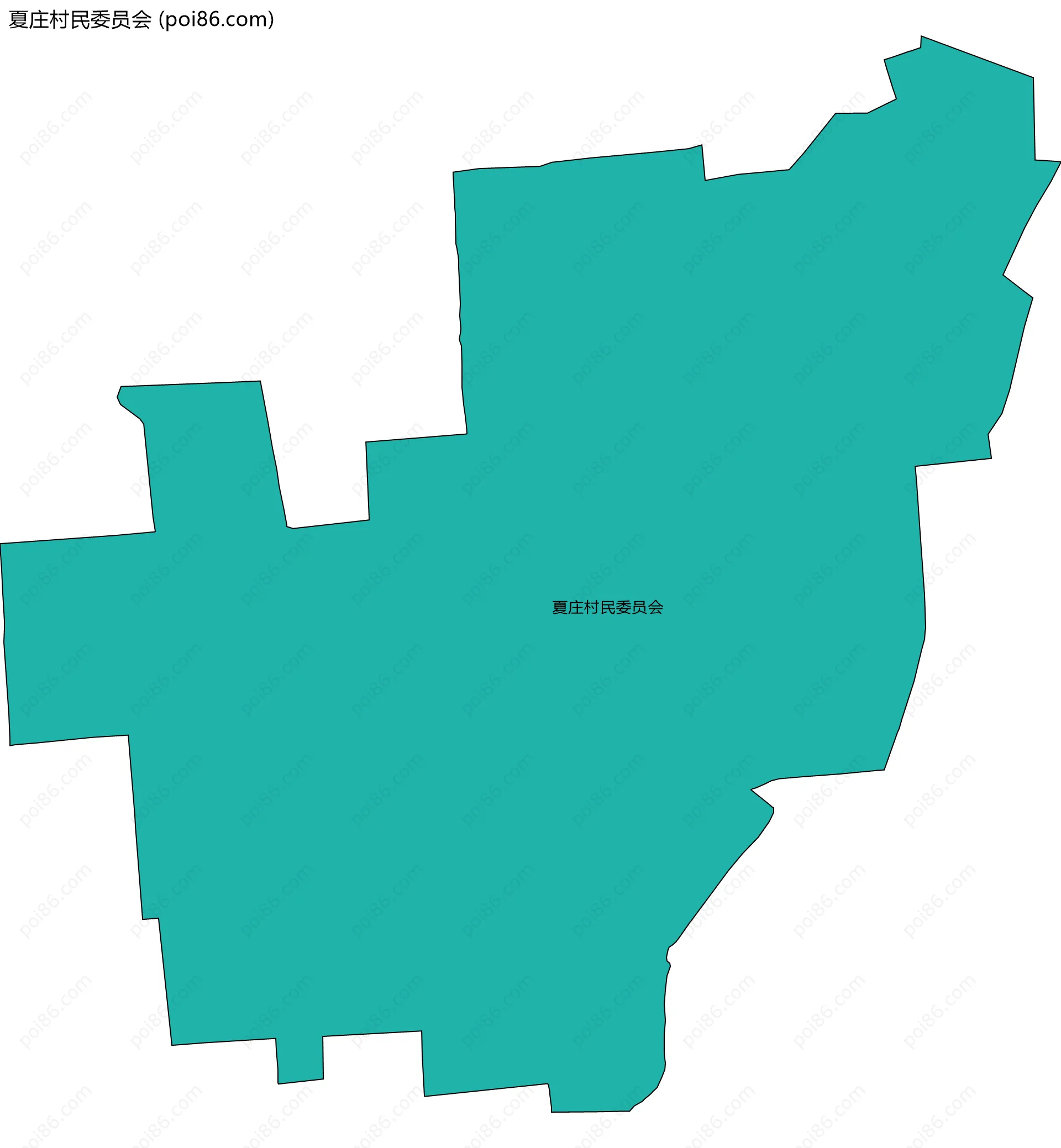 夏庄村民委员会边界地图