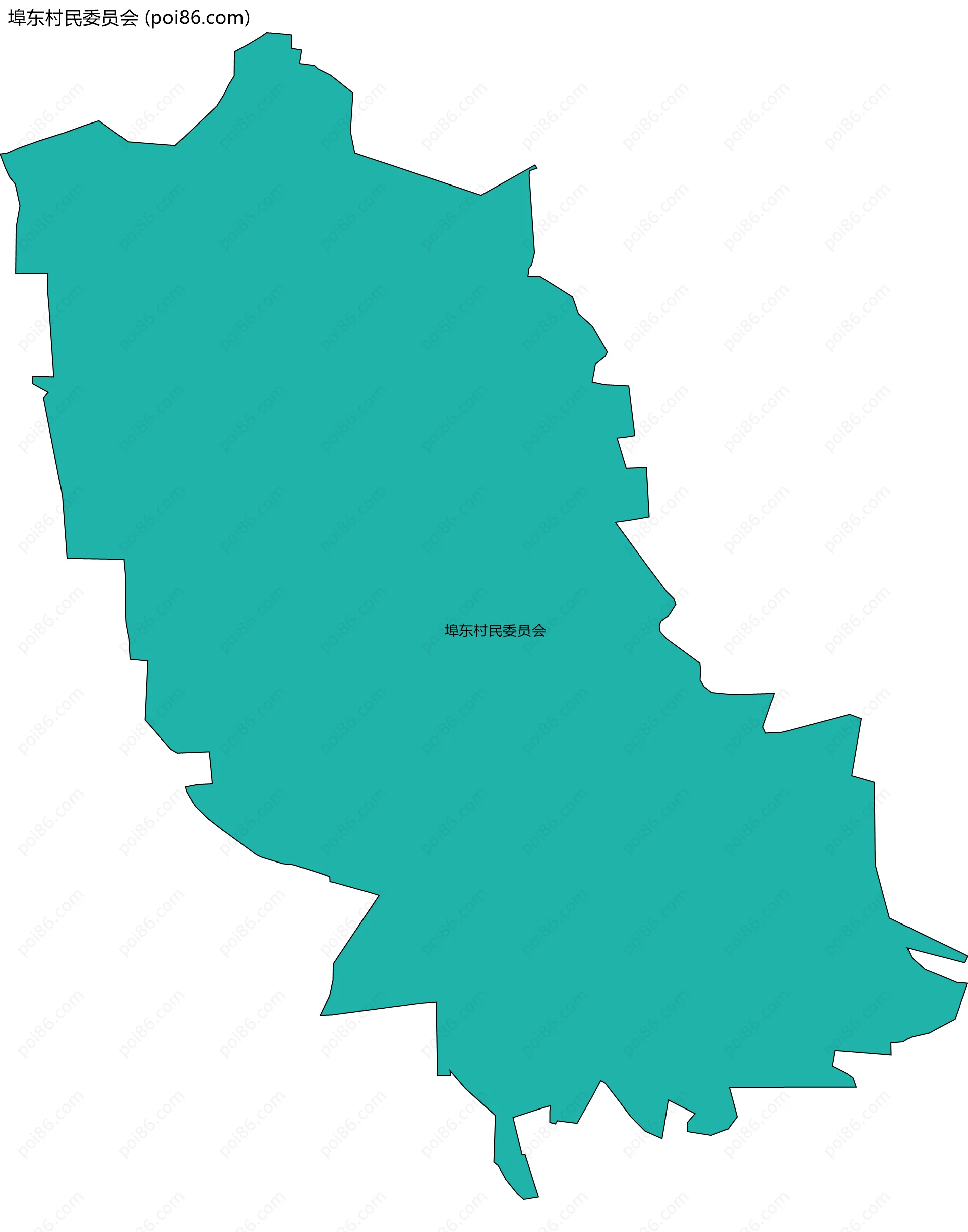 埠东村民委员会边界地图
