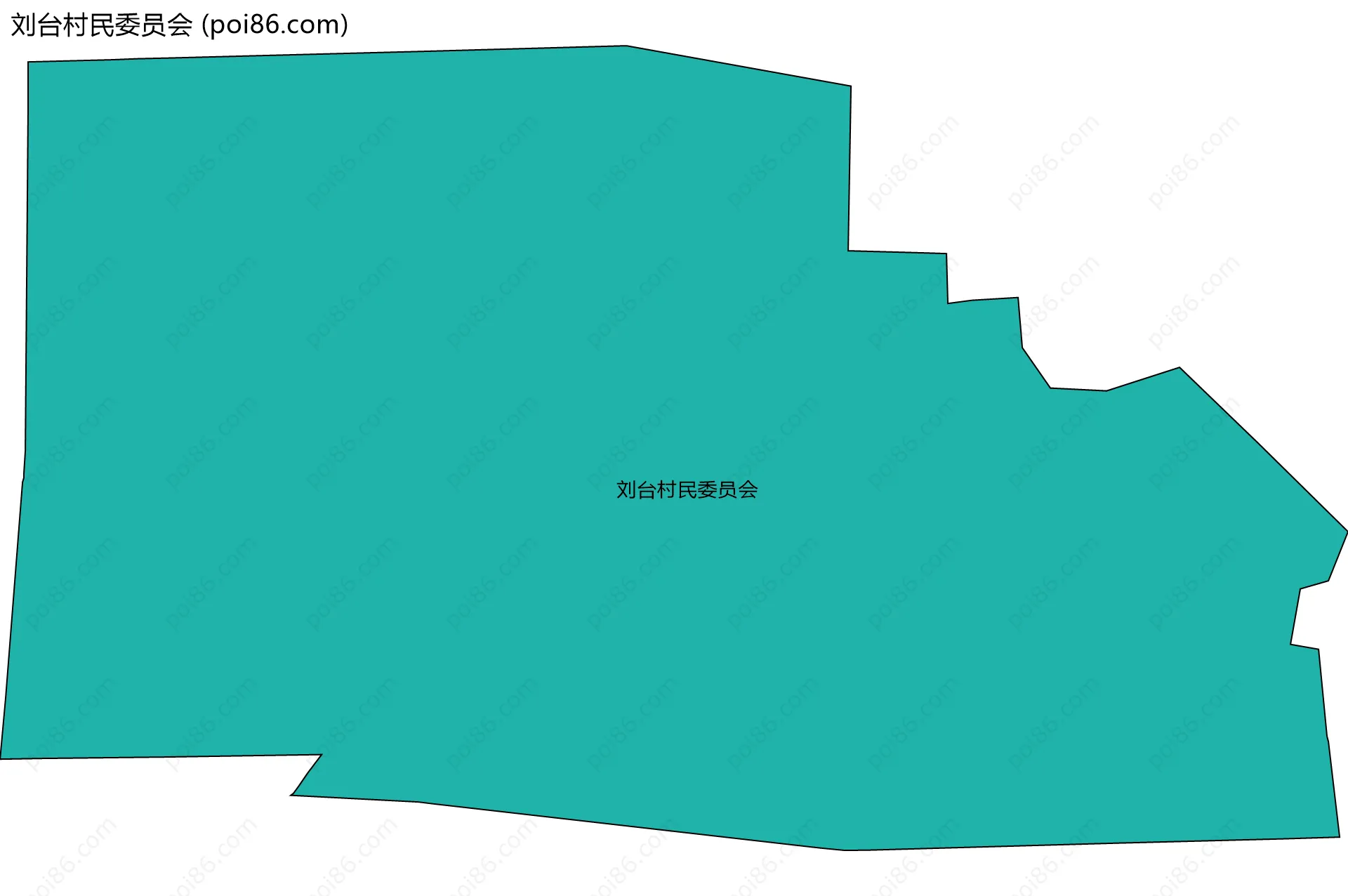 刘台村民委员会边界地图
