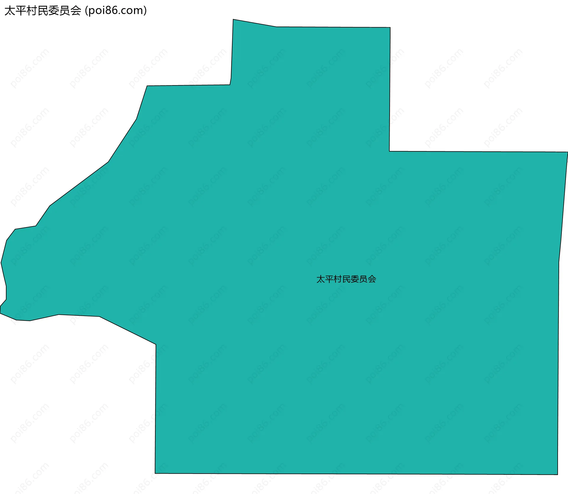 太平村民委员会边界地图