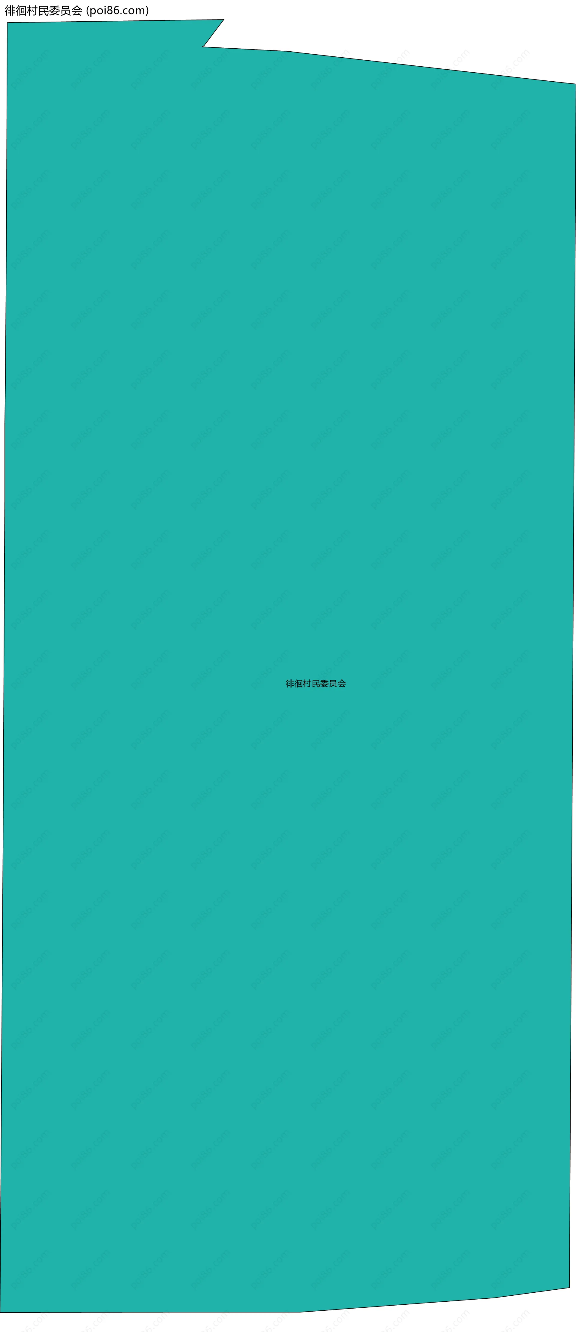 徘徊村民委员会边界地图