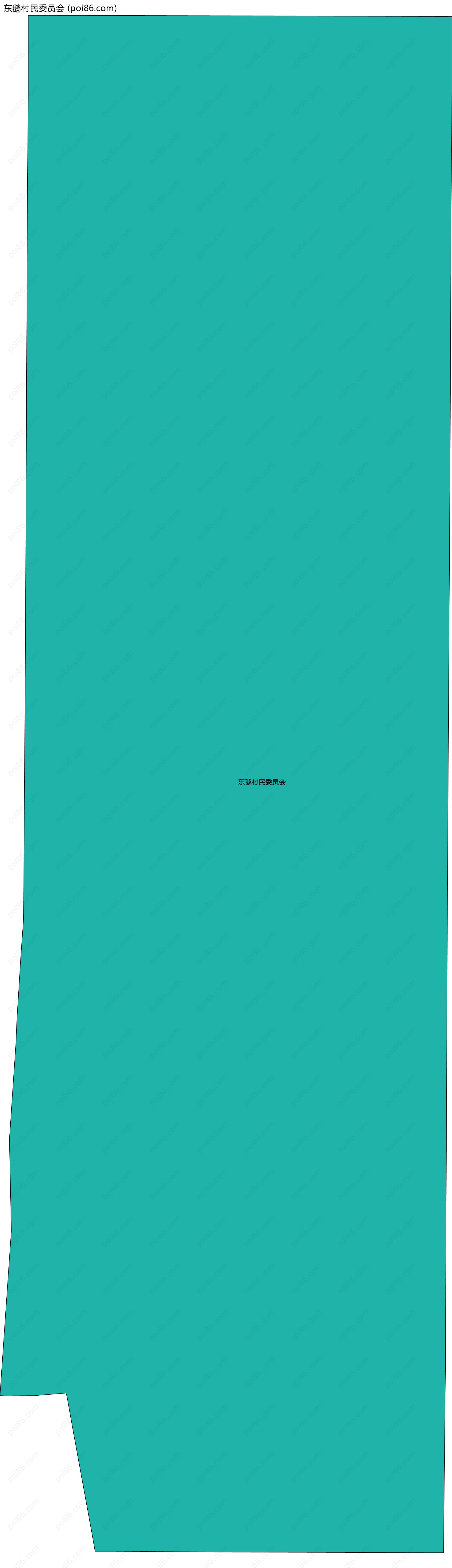 东鹅村民委员会边界地图