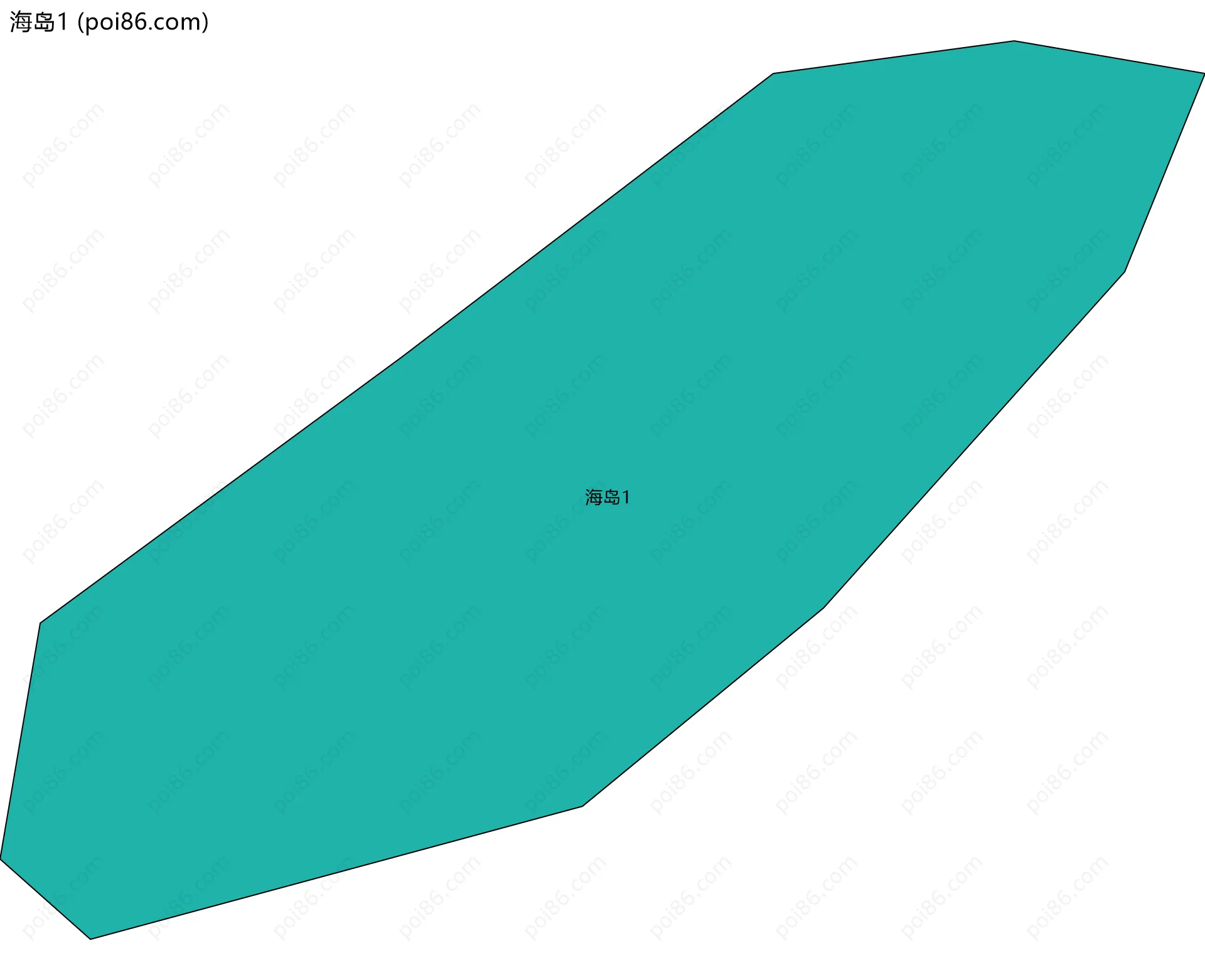 海岛1边界地图(五级行政区划)