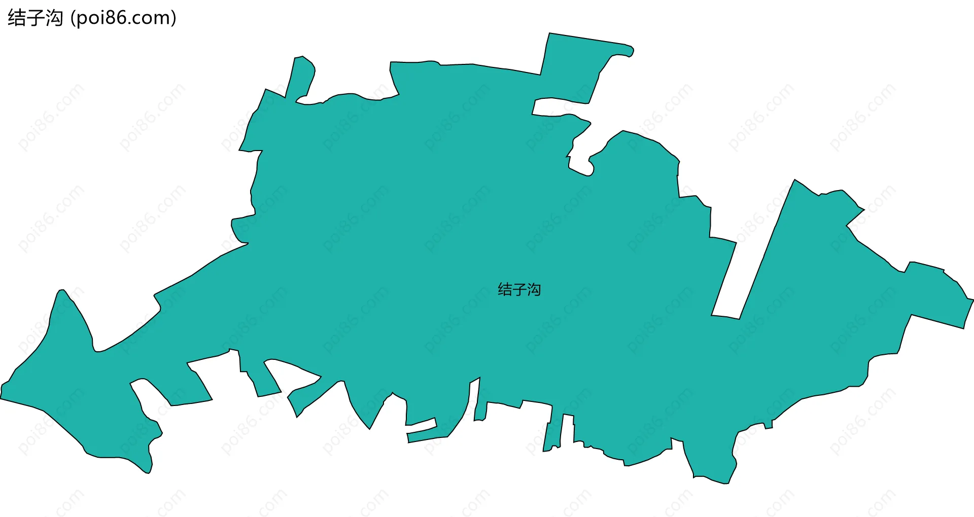 结子沟边界地图