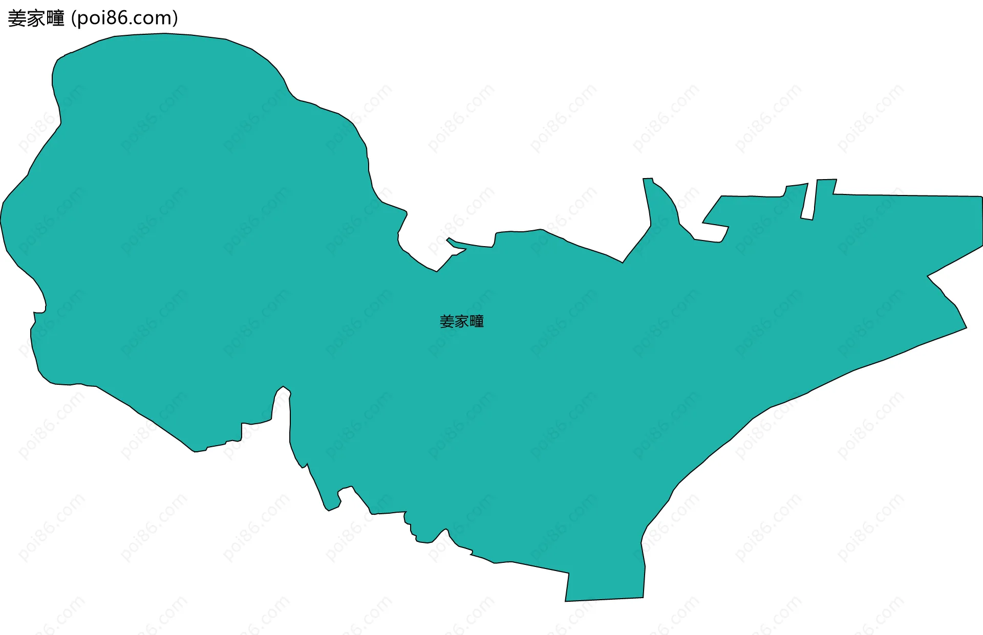 姜家疃边界地图
