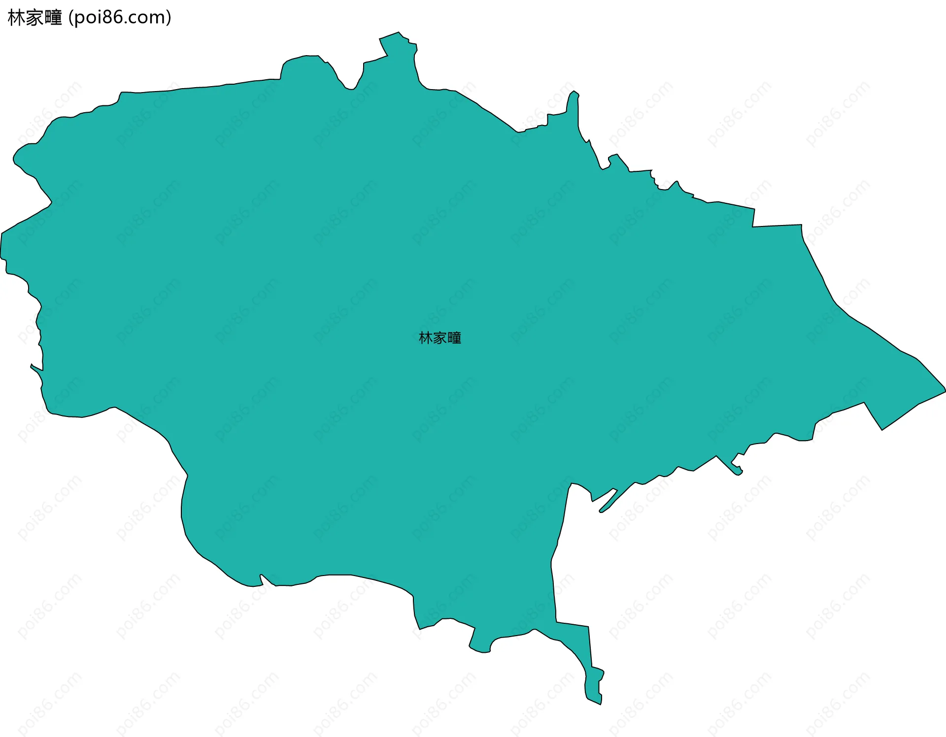 林家疃边界地图