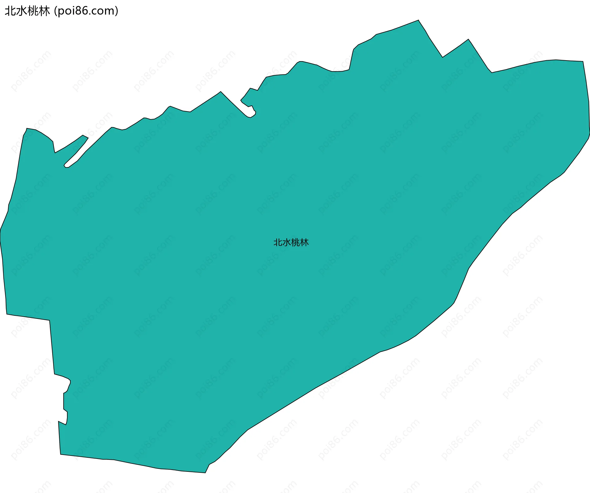 北水桃林边界地图