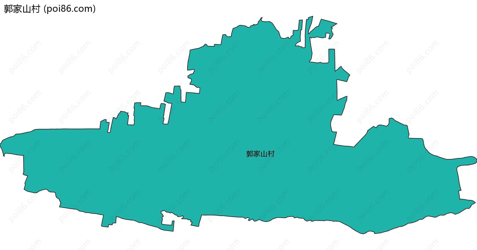 郭家山村边界地图