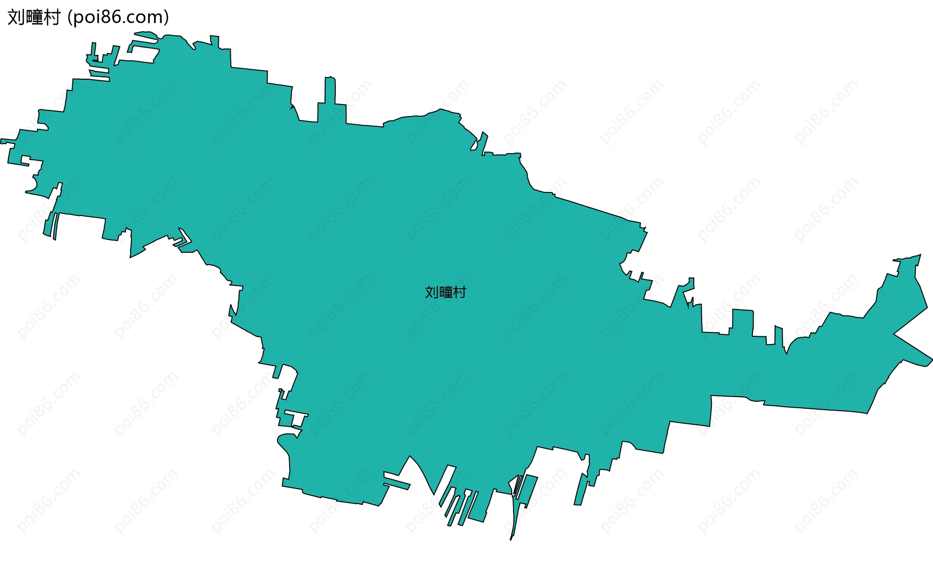 刘疃村边界地图