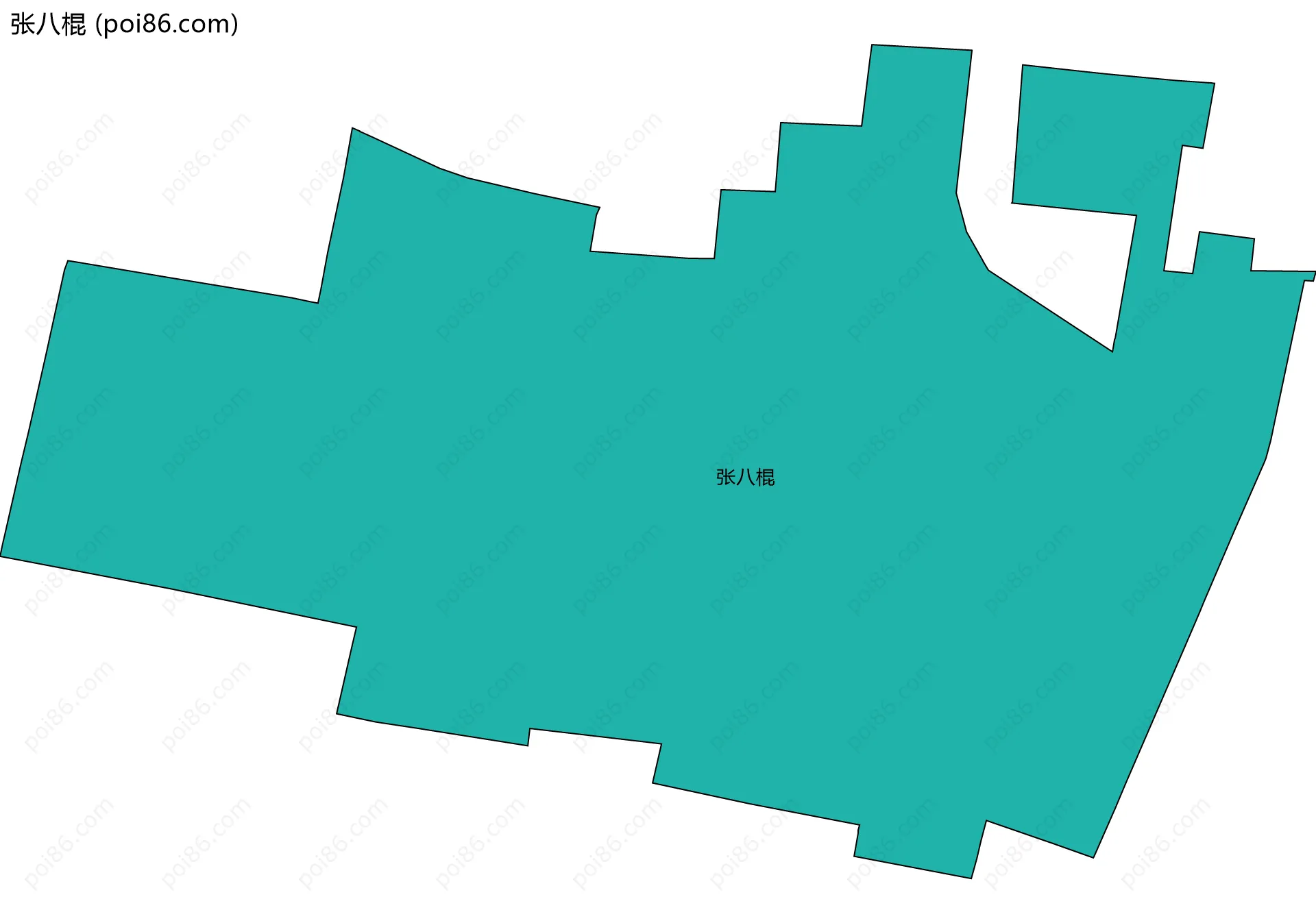 张八棍边界地图
