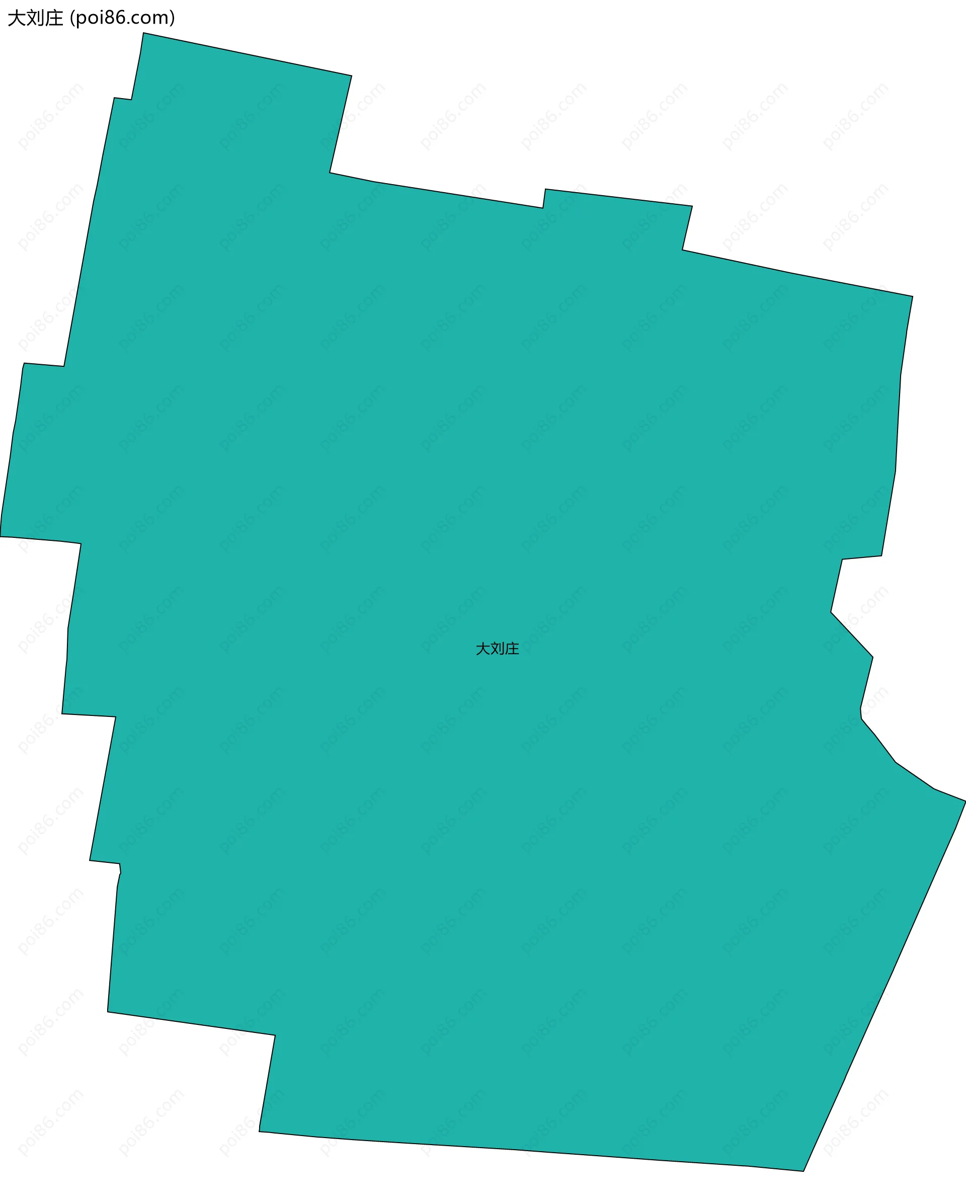 大刘庄边界地图