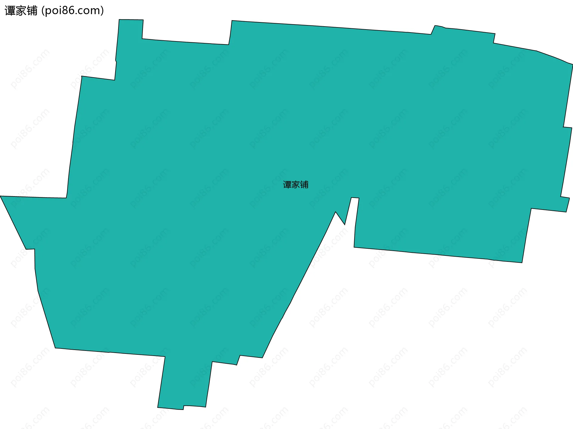 谭家铺边界地图